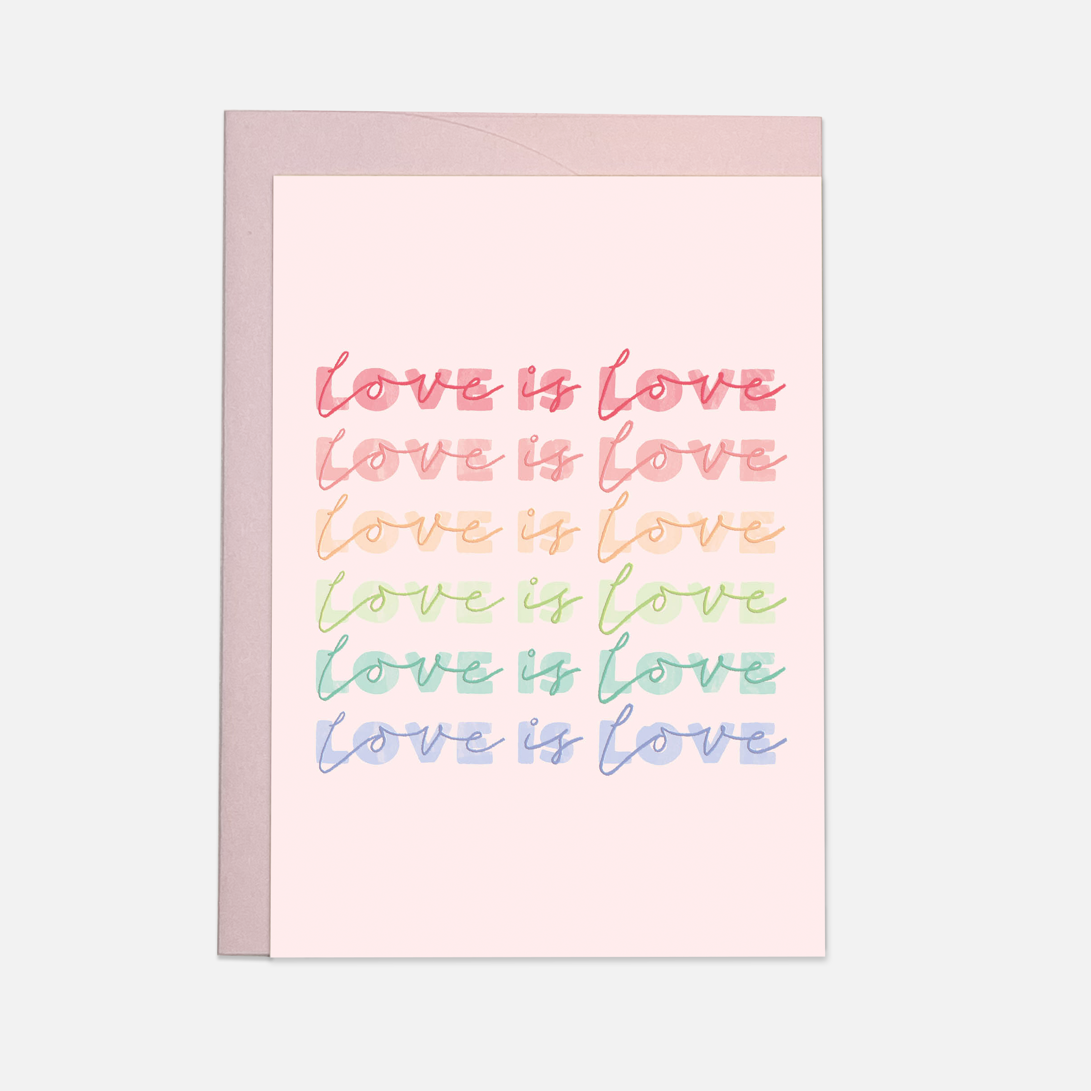 Love is love greeting card