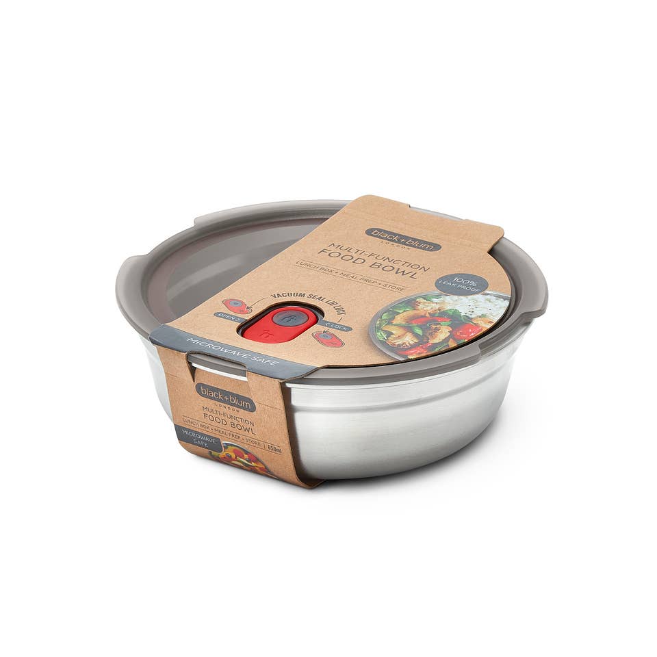 Lunch Box - Microwave-Safe Leak Proof Stainless Steel Bowl