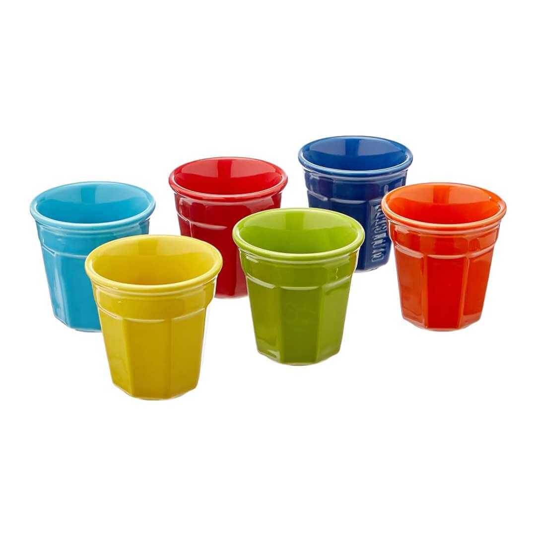 Bialetti Colour Espresso Cups - Set of 6