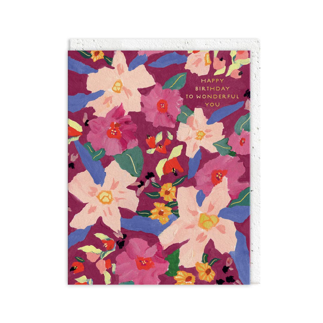 Wonderful You Blooms Greeting Card (12871)