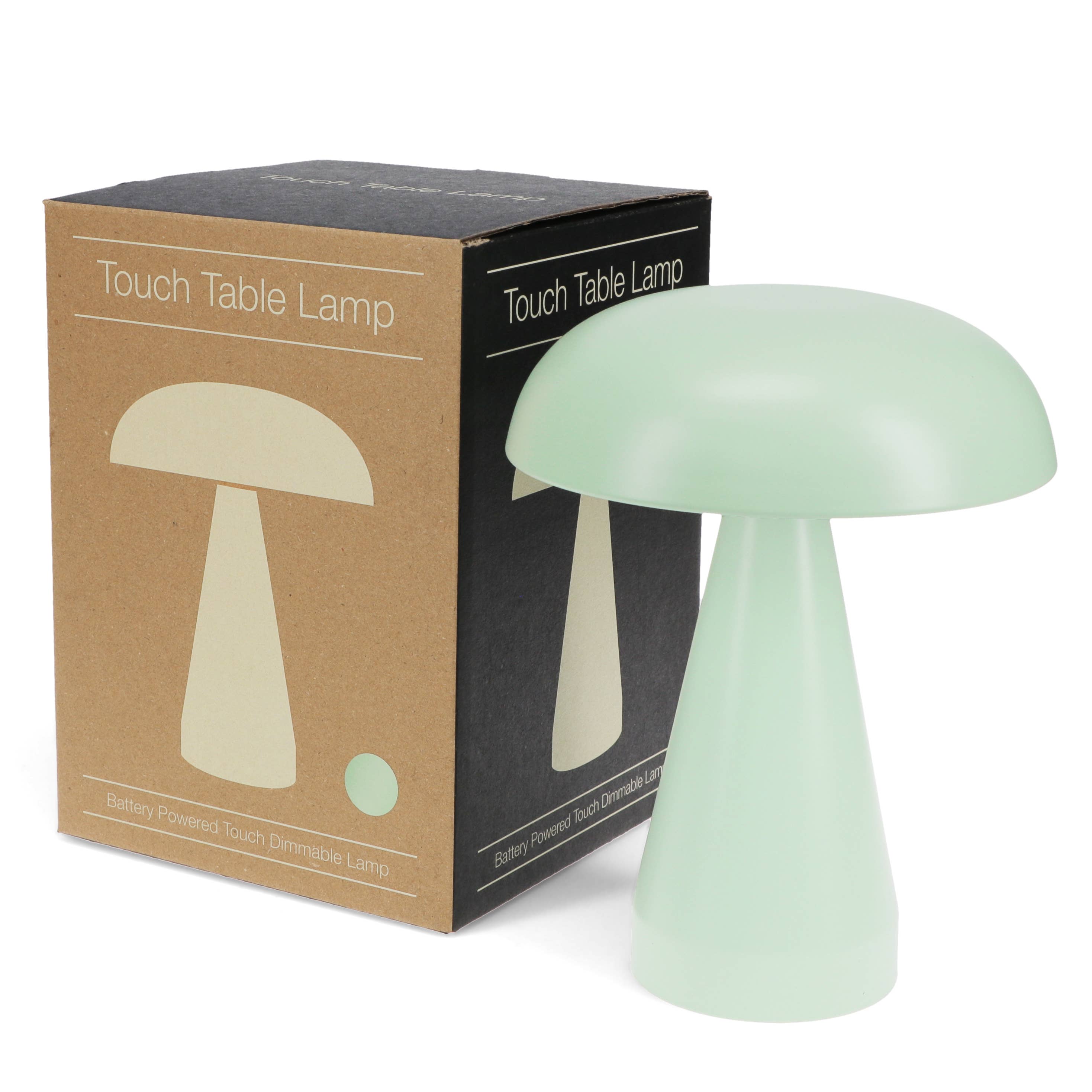 Touch dimmable mushroom table lamp - Mint green