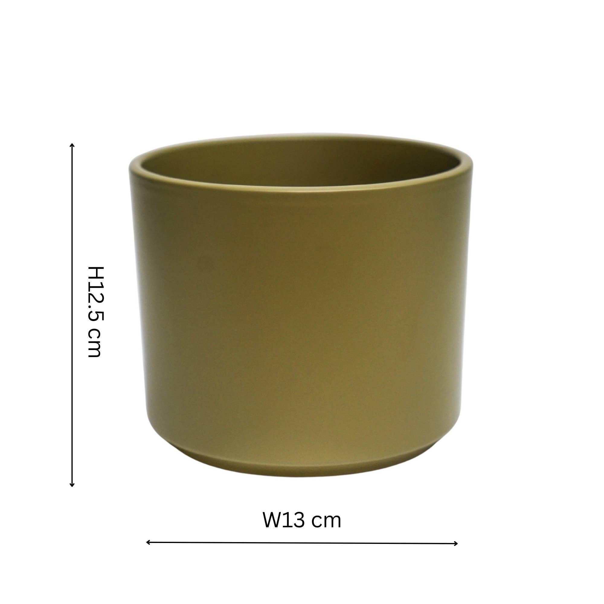 Prague Ceramic Indoor Plant Pot H12.5cm D13cm