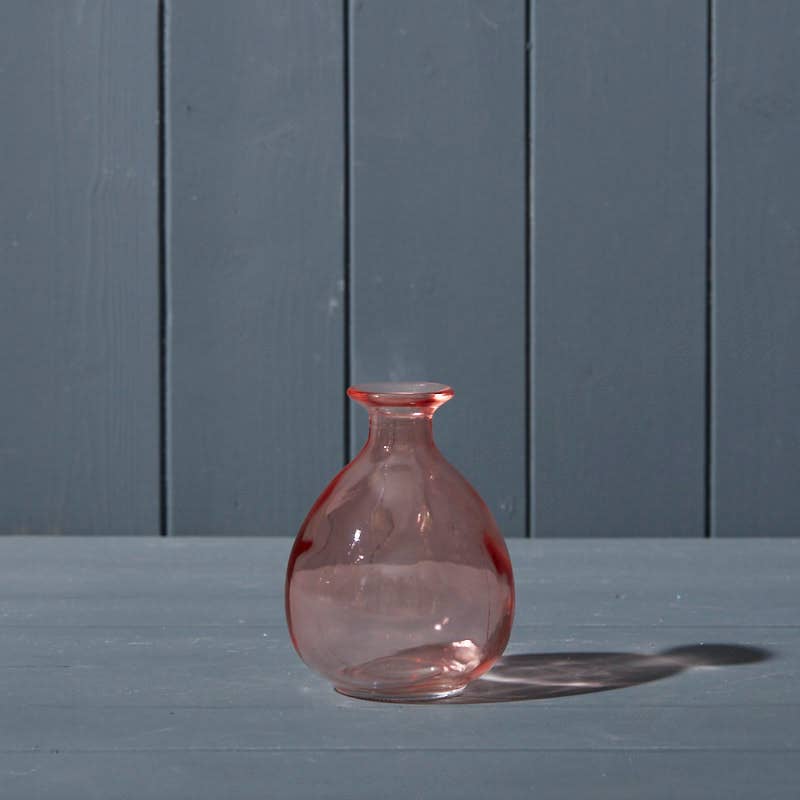 Rose Glass Bud Vase