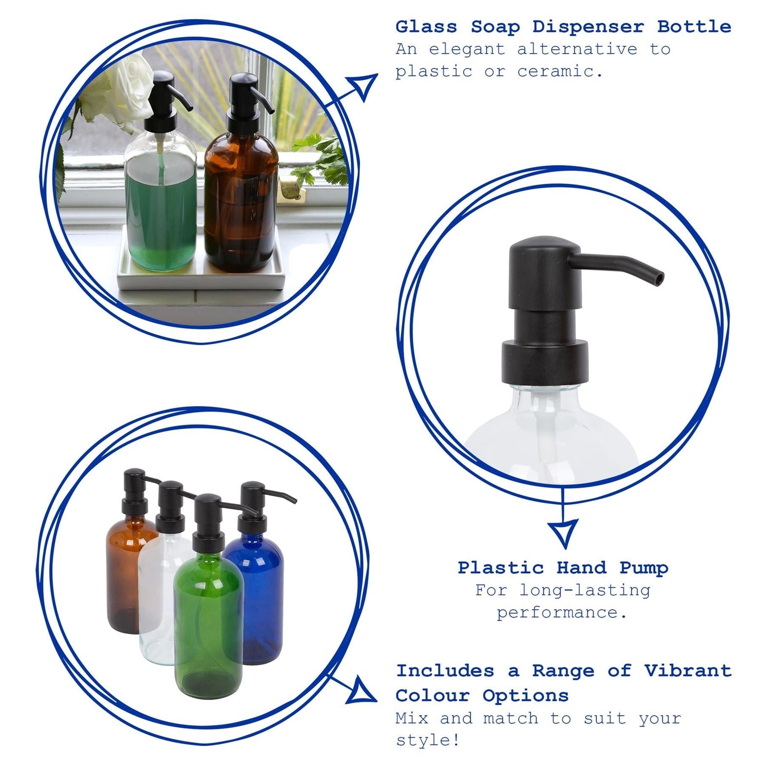 Glass Soap Dispenser - 500ml