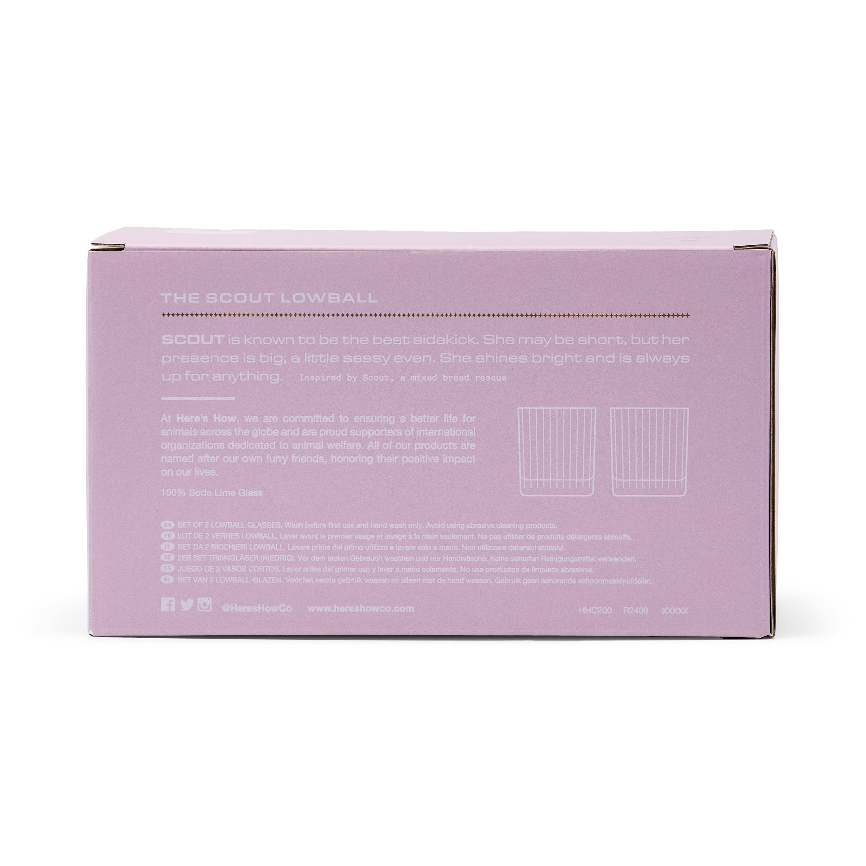 The Scout Lowball Glass - Set of 2 - Lilac