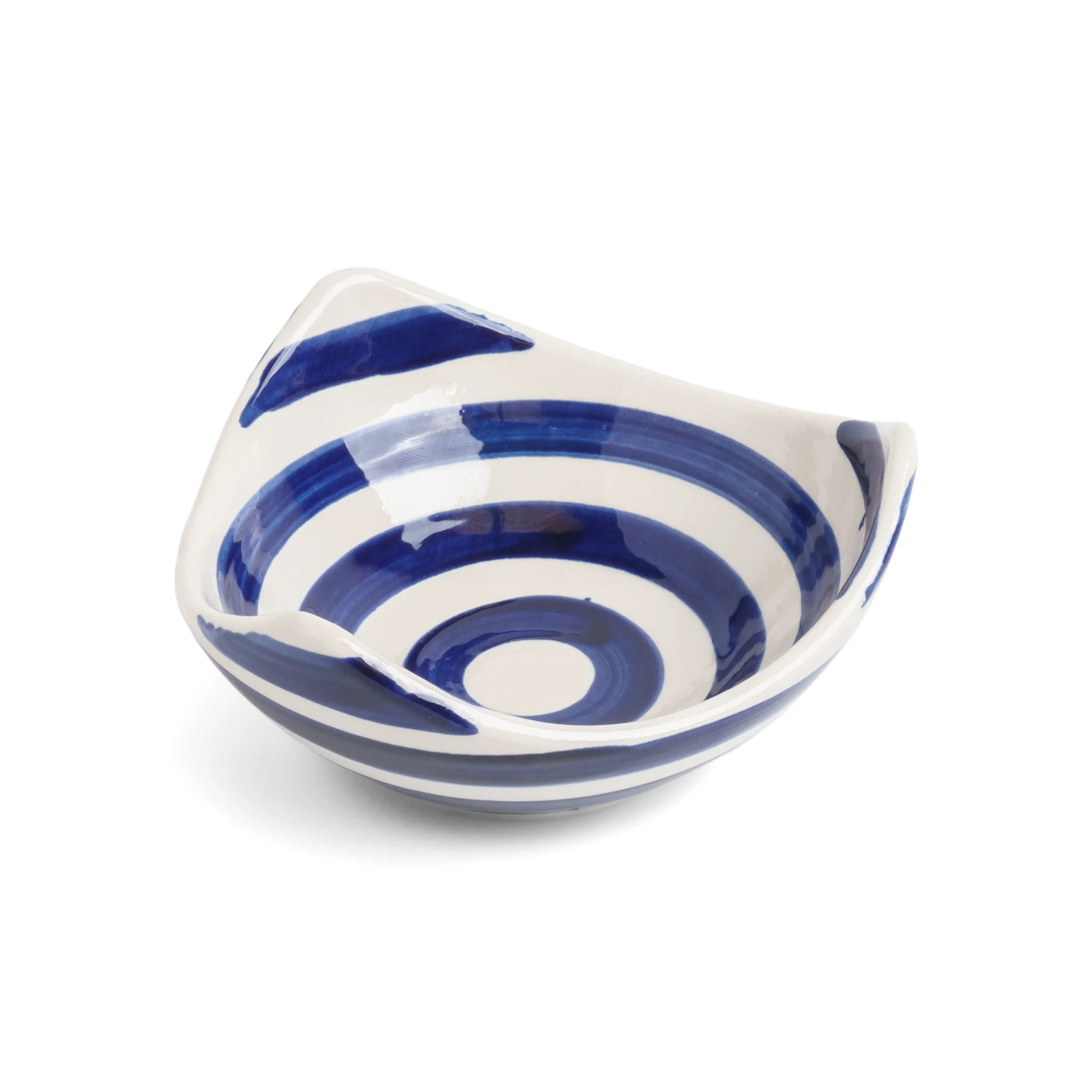 3 Corners Bowl Cobalt Swirl