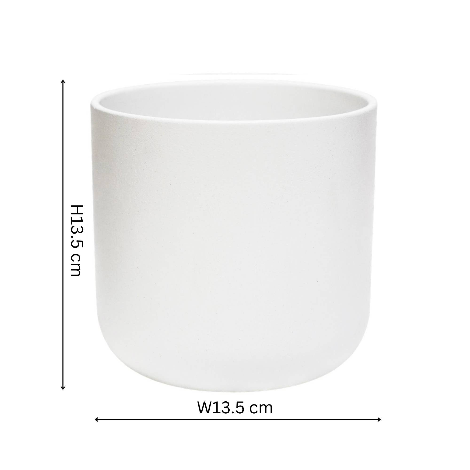 Lisbon Ceramic Indoor Planter H13.5cm D13.5cm