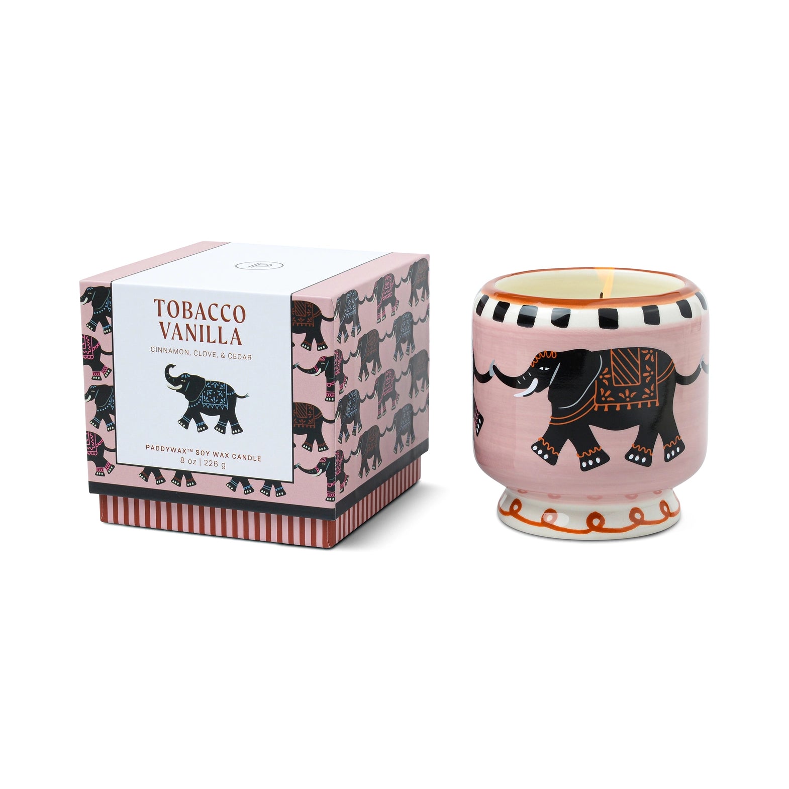 Paddywax A Dopo Elephant Ceramic Candle - Tobacco Vanilla