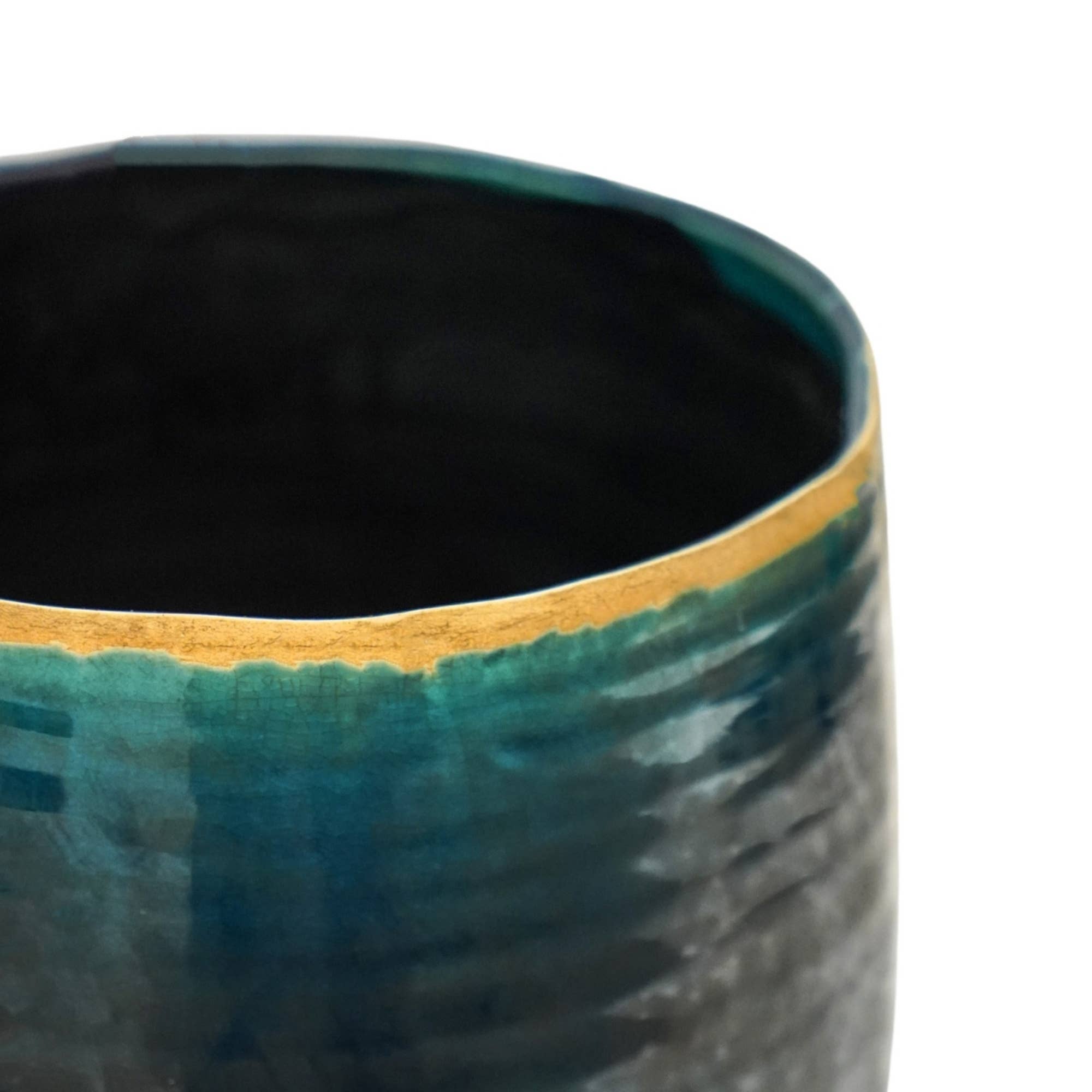 Como Hand Finished Indoor Ceramic Plant Pot H14cm D15cm