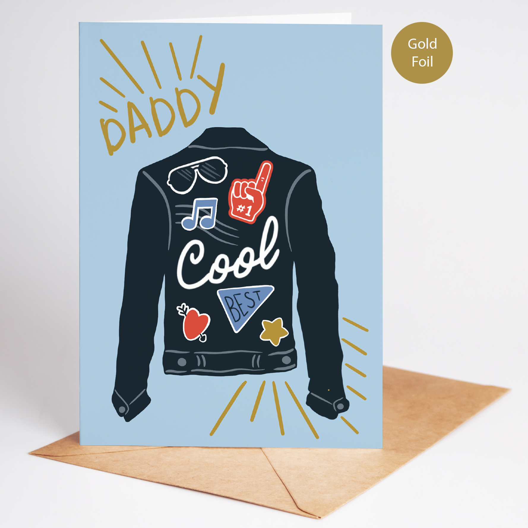Father’s Day Card | Cool Dad | Gold Foil