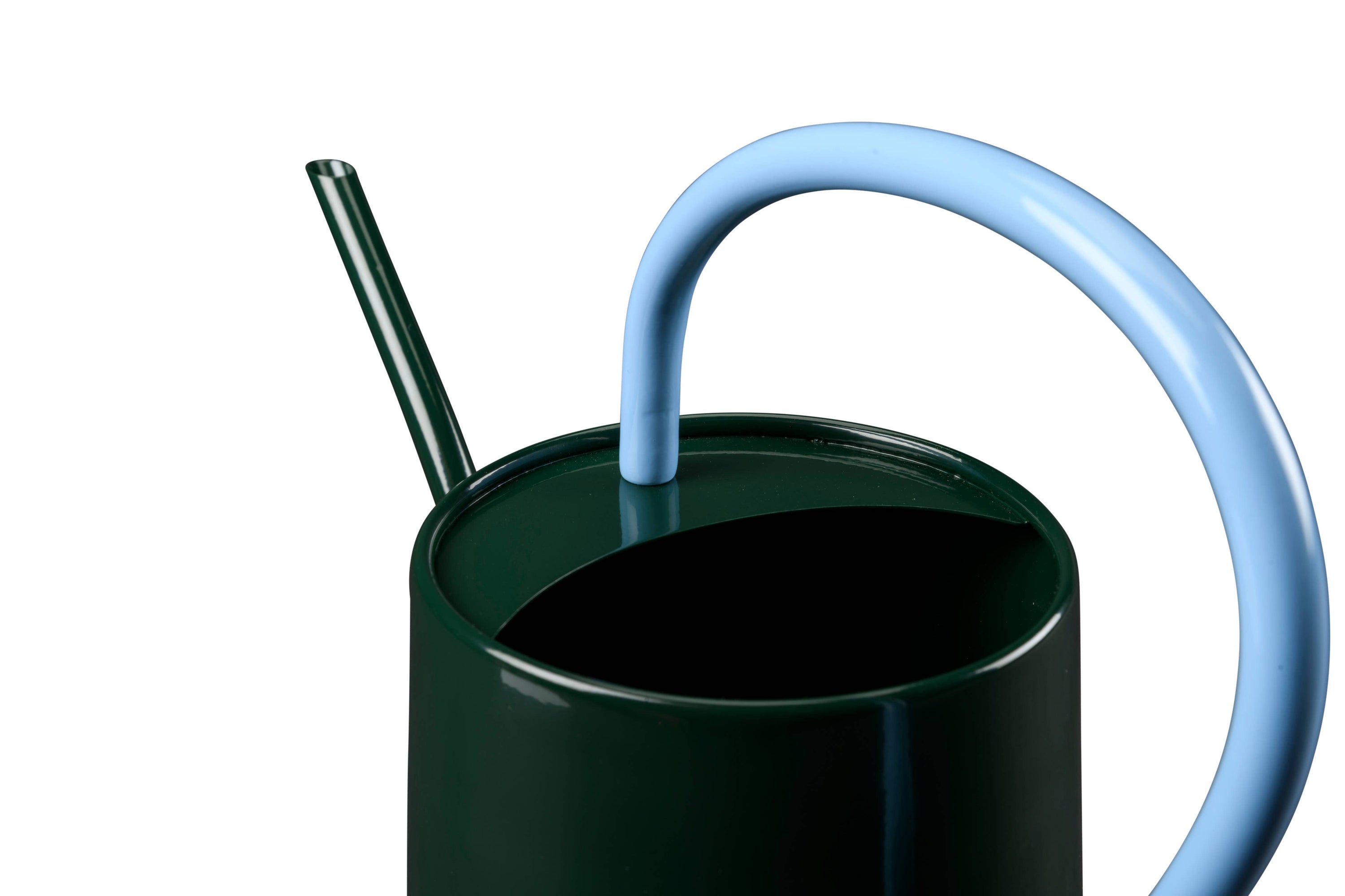 Scalloped Indoor Watering Can -  Dark Green FSC 100%
