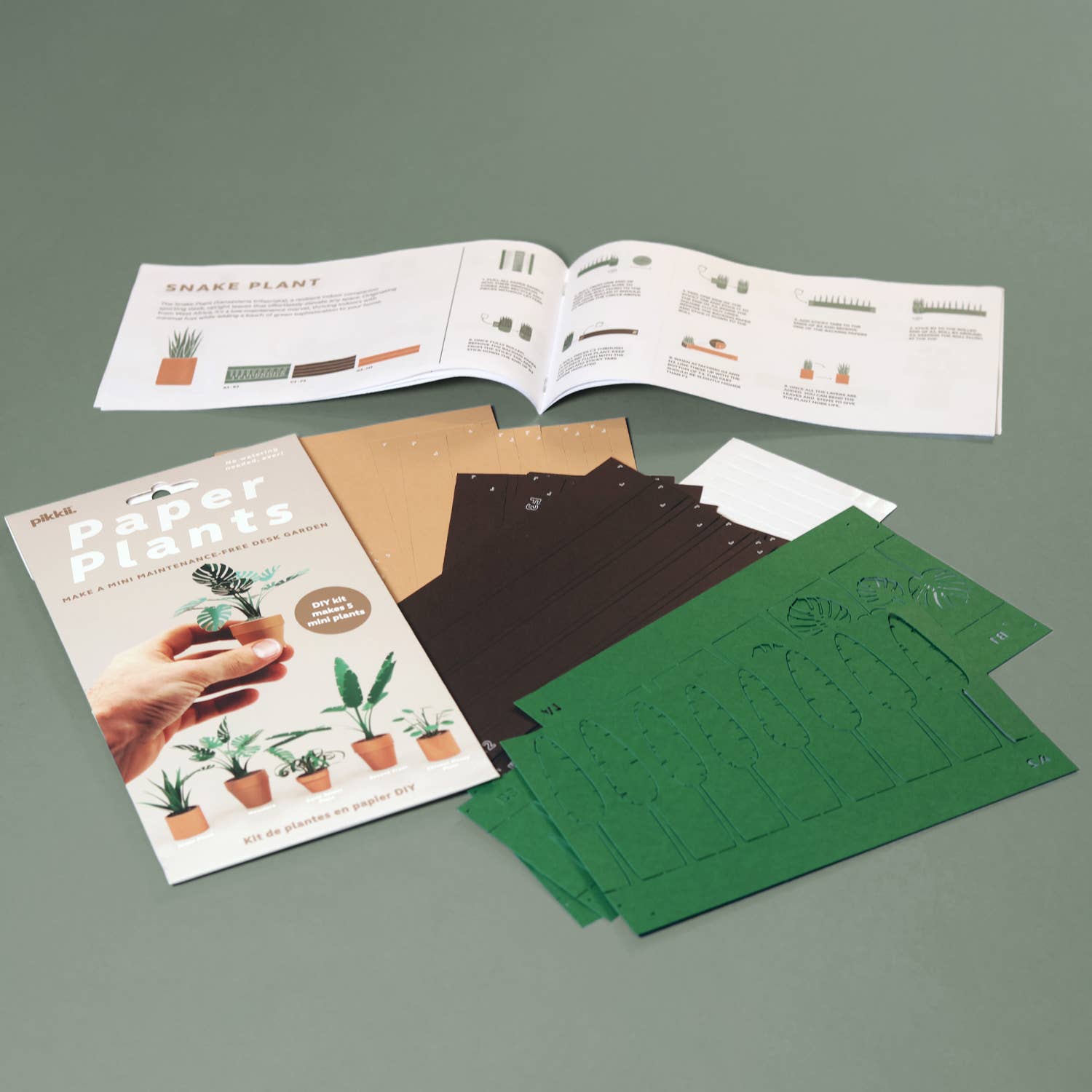 Paper Plants | Origami Kit for Desk Decor | DIY Gift