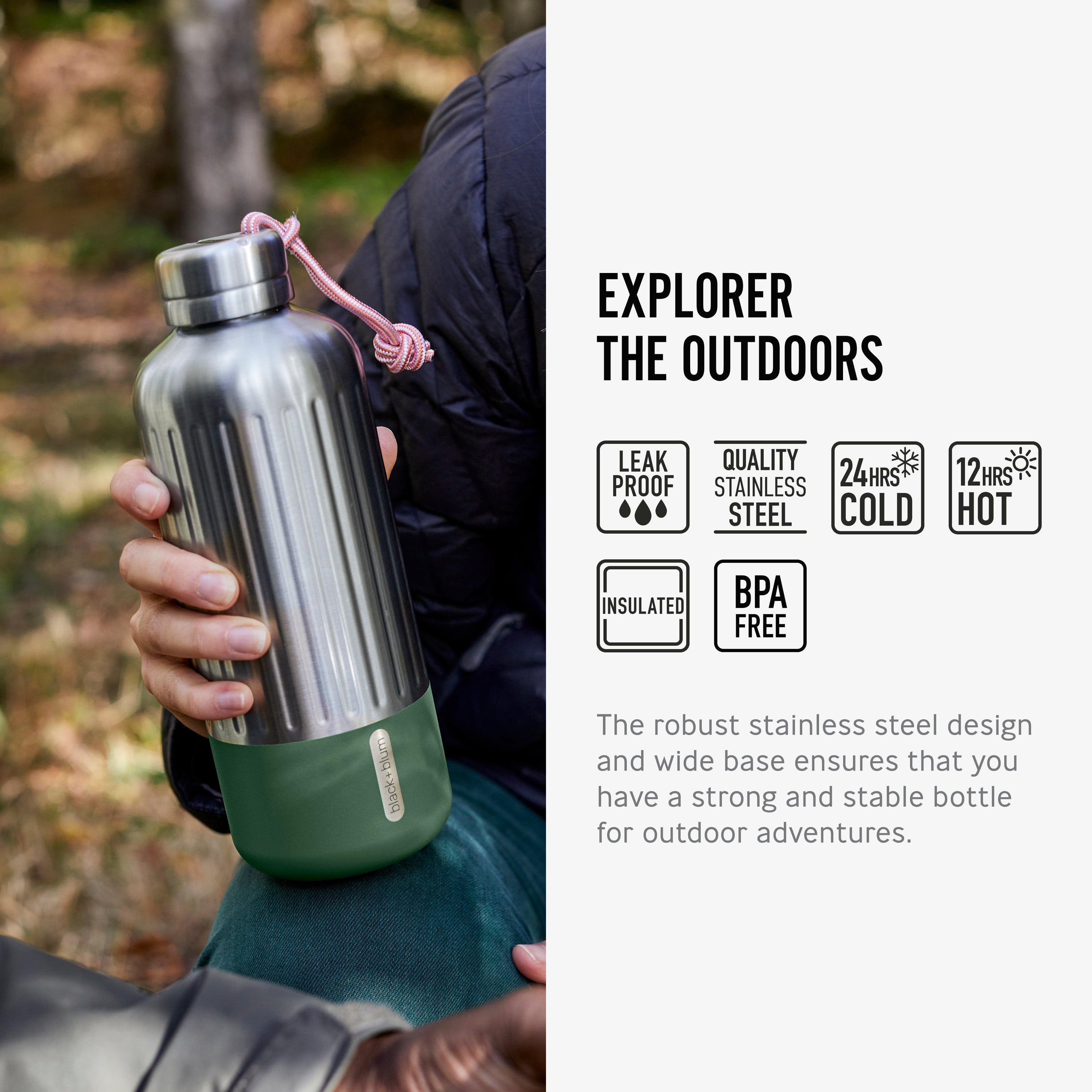 Explorer Insulated Bottle Large 850ml Olive
