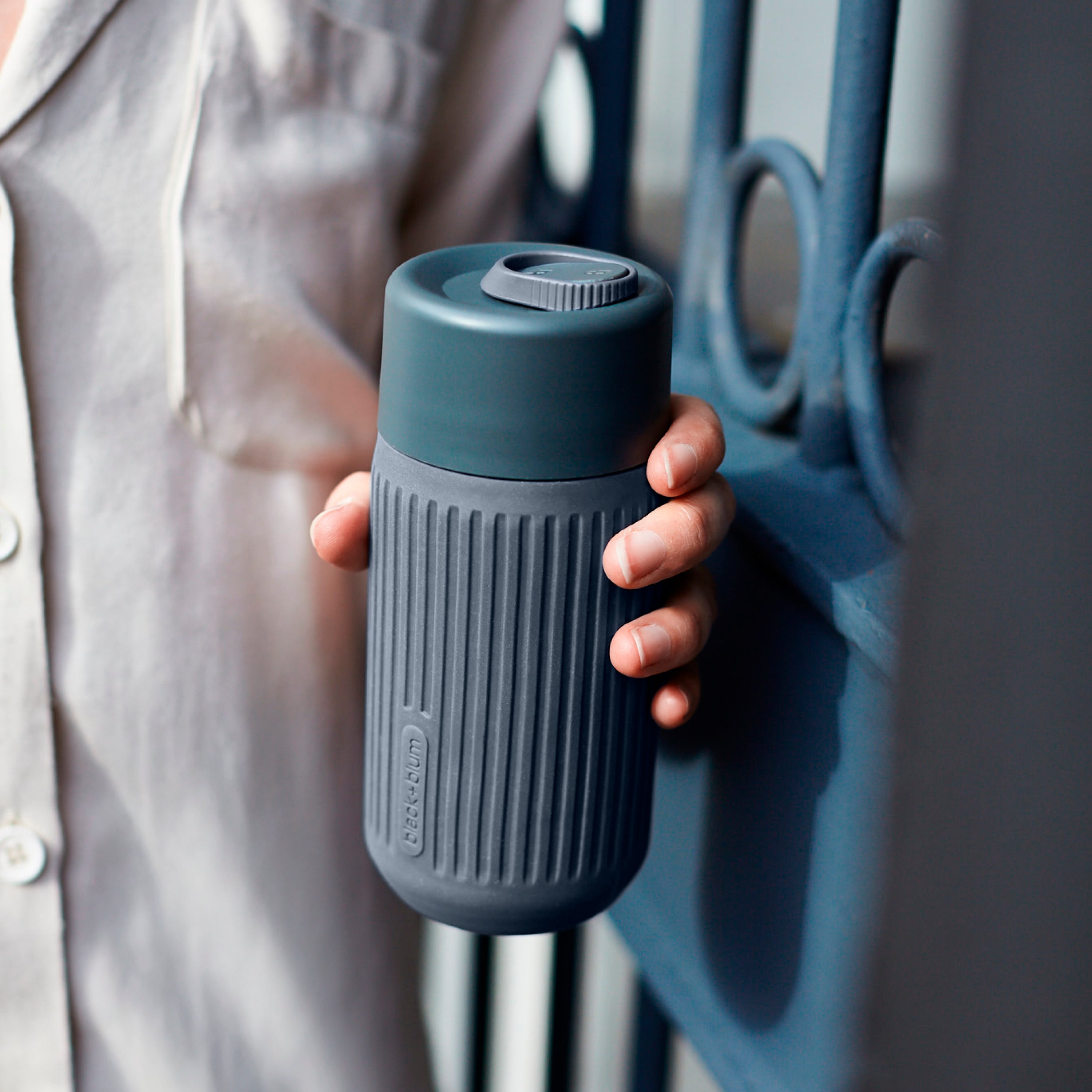 Glass Travel Cup 340ml Slate