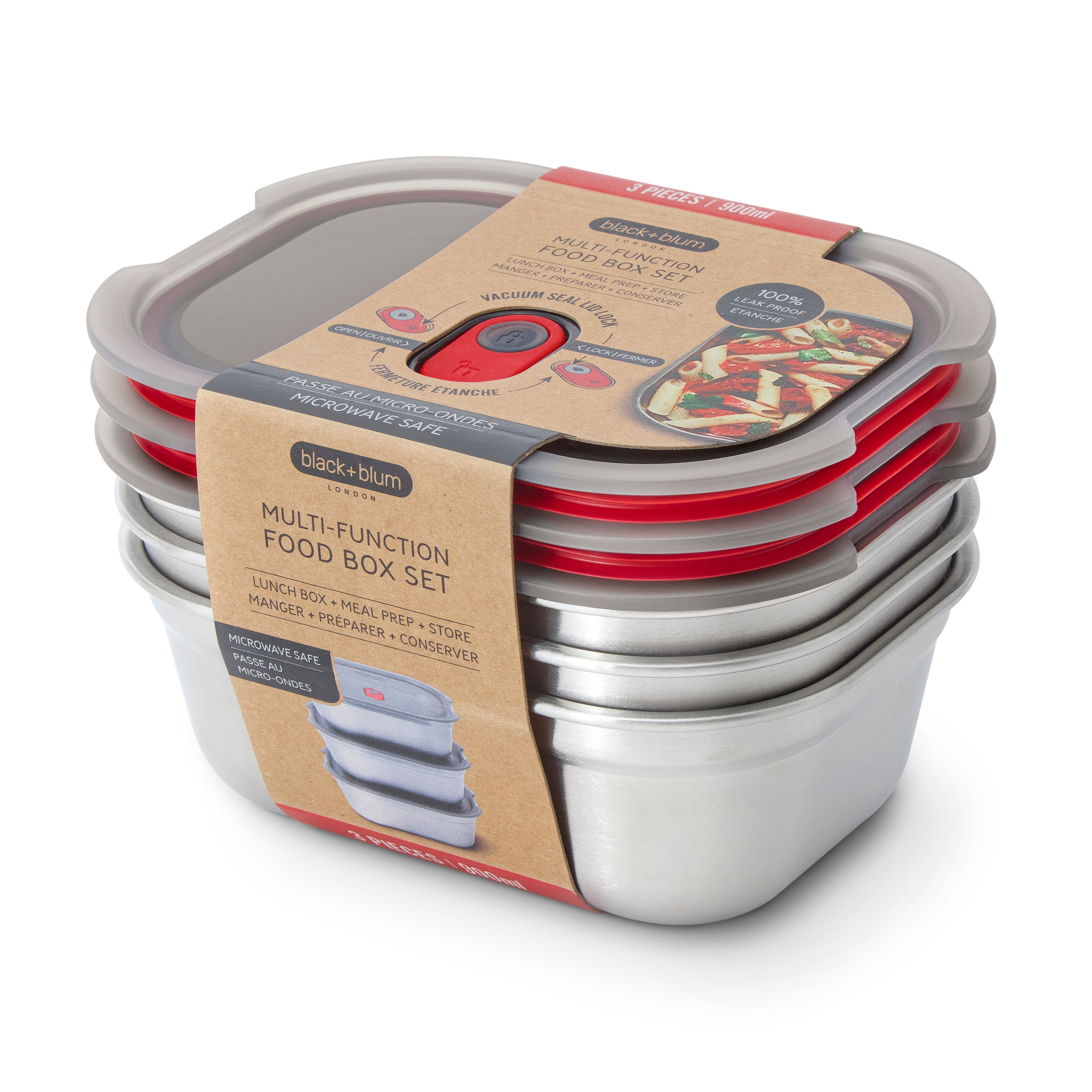 Multifunction Meal Prep Box Set of 3 (Medium)