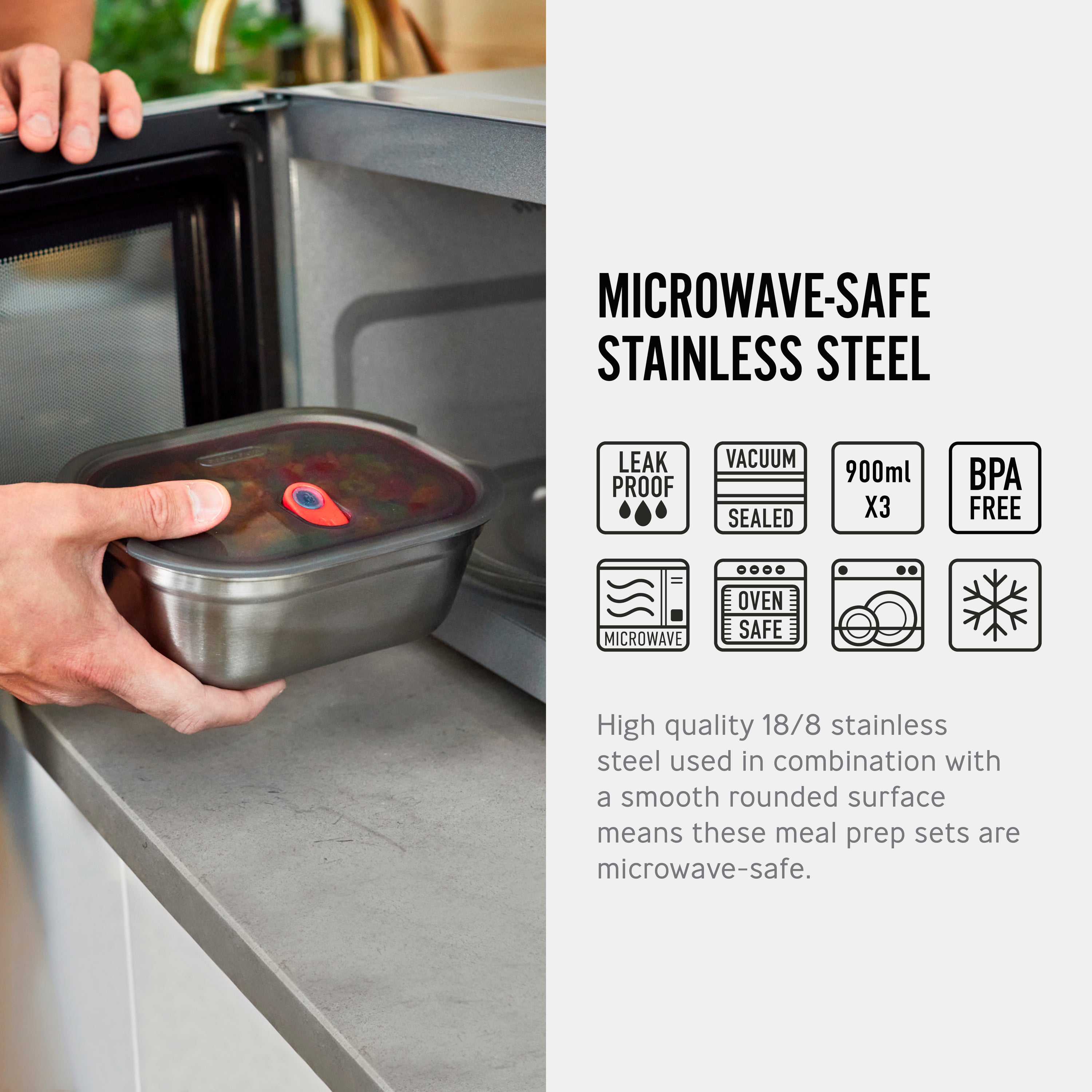 Multifunction Meal Prep Box Set of 3 (Medium)