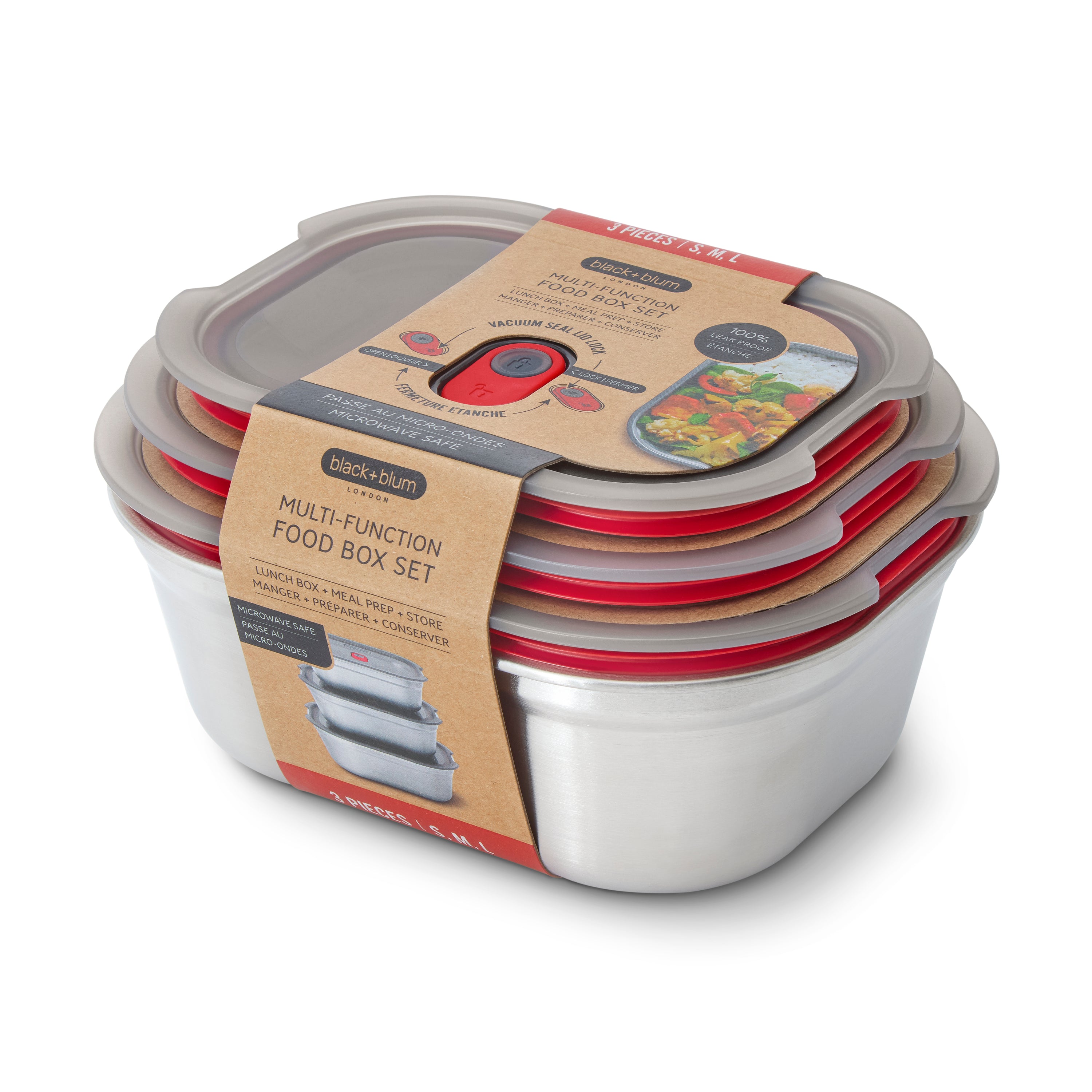 Multifunction Meal Prep Box Set of 3 (Mixed)