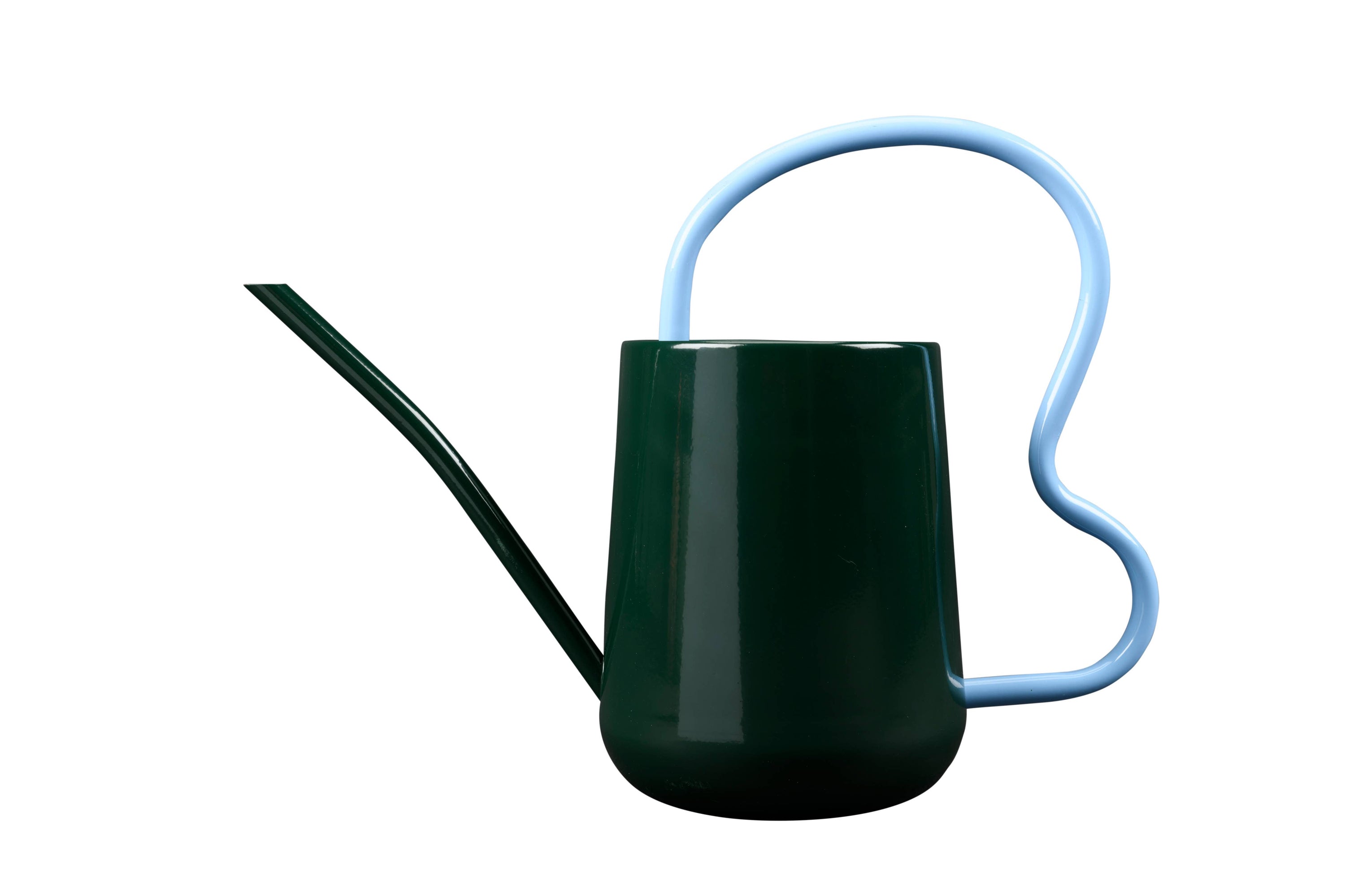 Scalloped Indoor Watering Can -  Dark Green FSC 100%