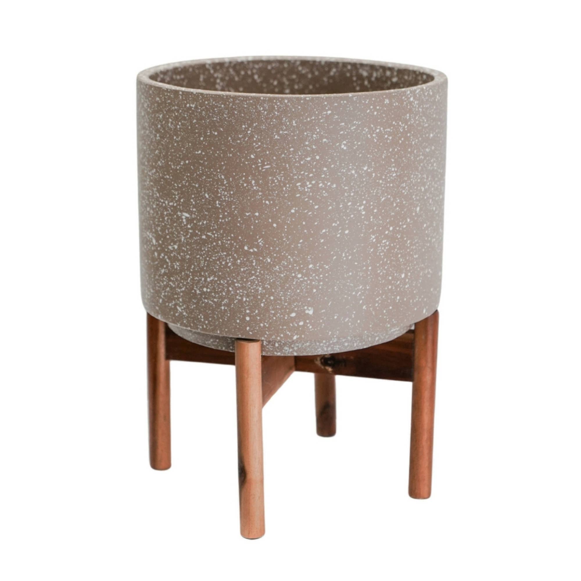 Valetta Speckled Planter with Stand