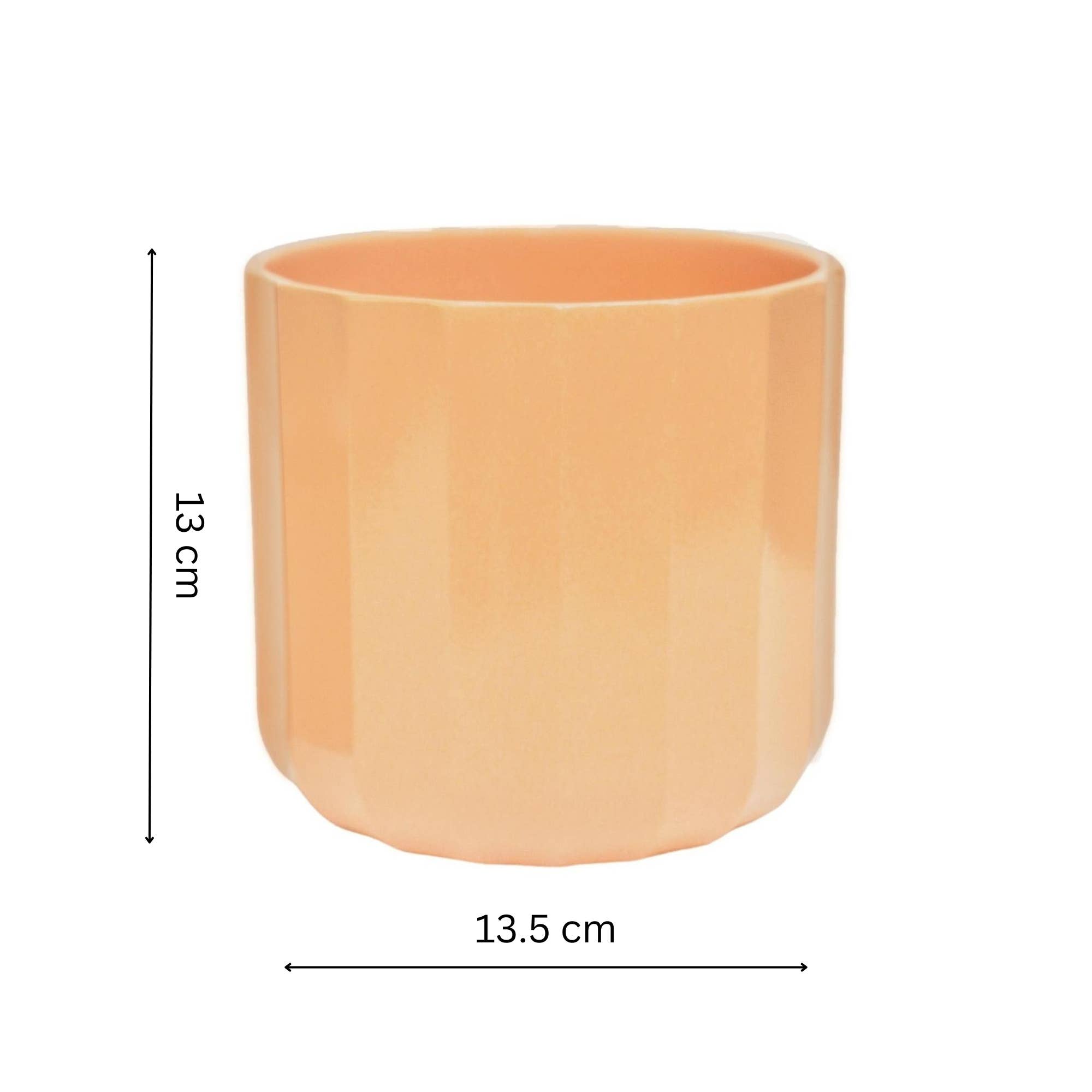 Positano Geo Ceramic Indoor Planter H11cm D11cm