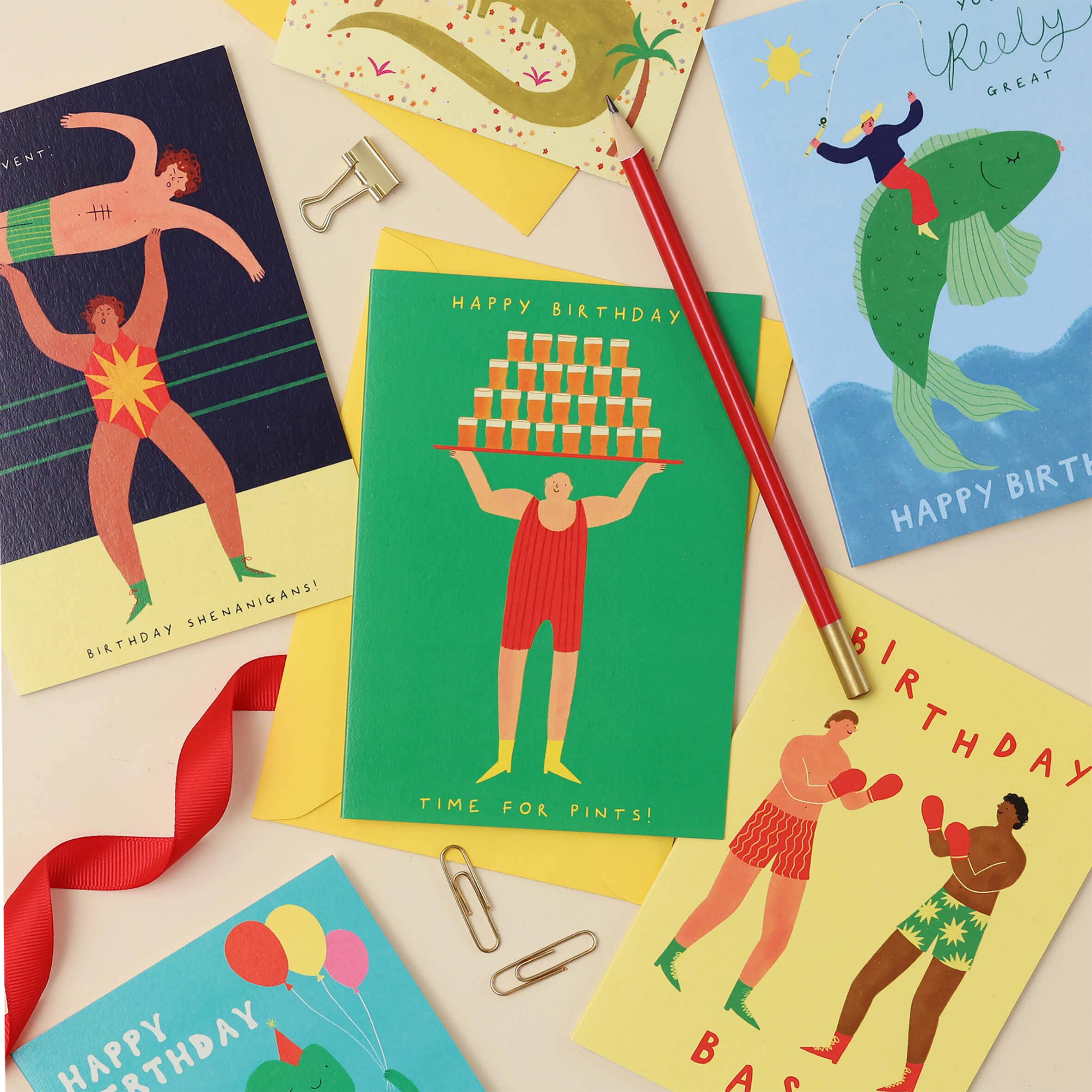 Boxing Birthday Card | Birthday Bash Card | Men's Birthday