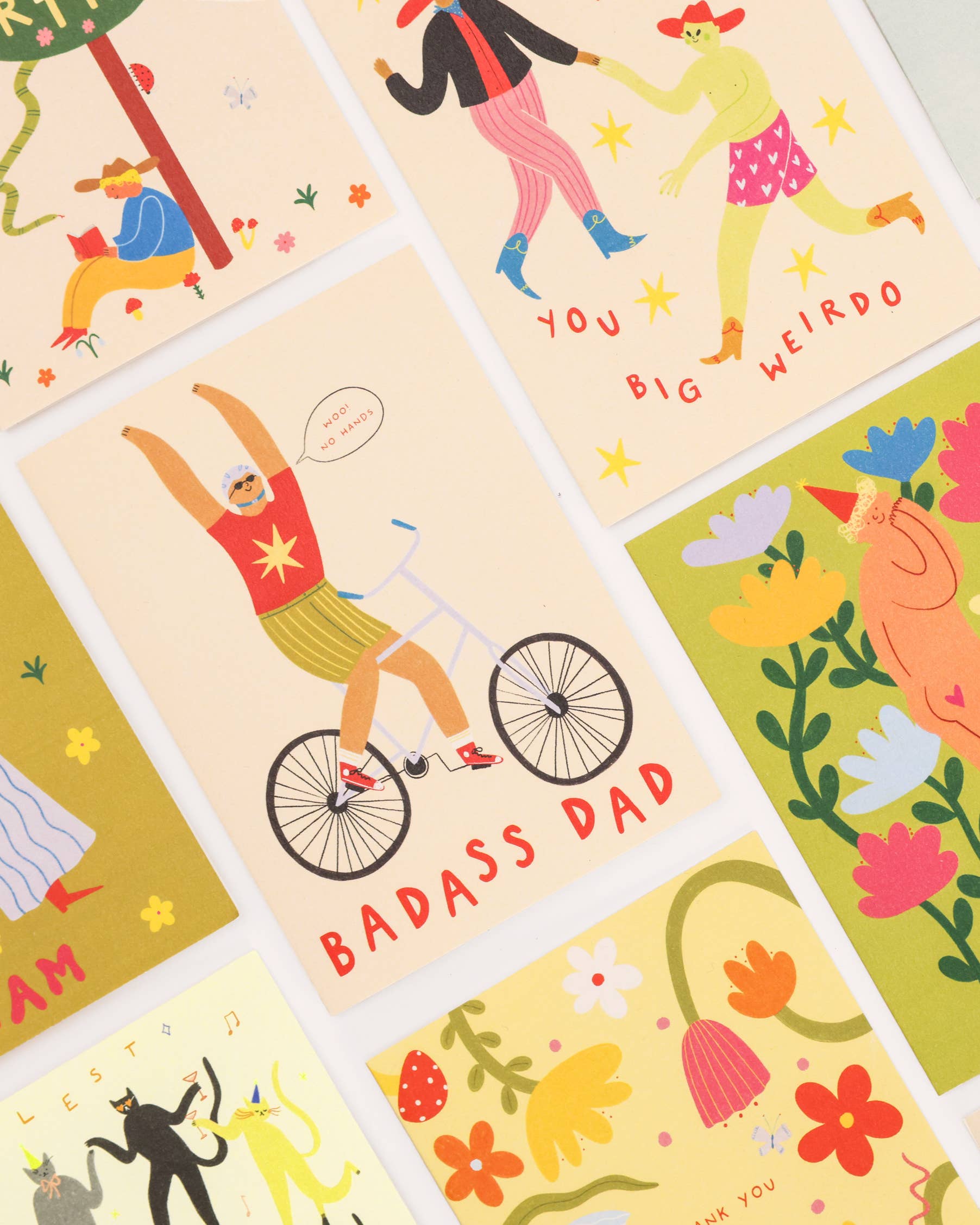 Badass Cyclist Dad Card | Cyclist Father's Day | Outdoorsy