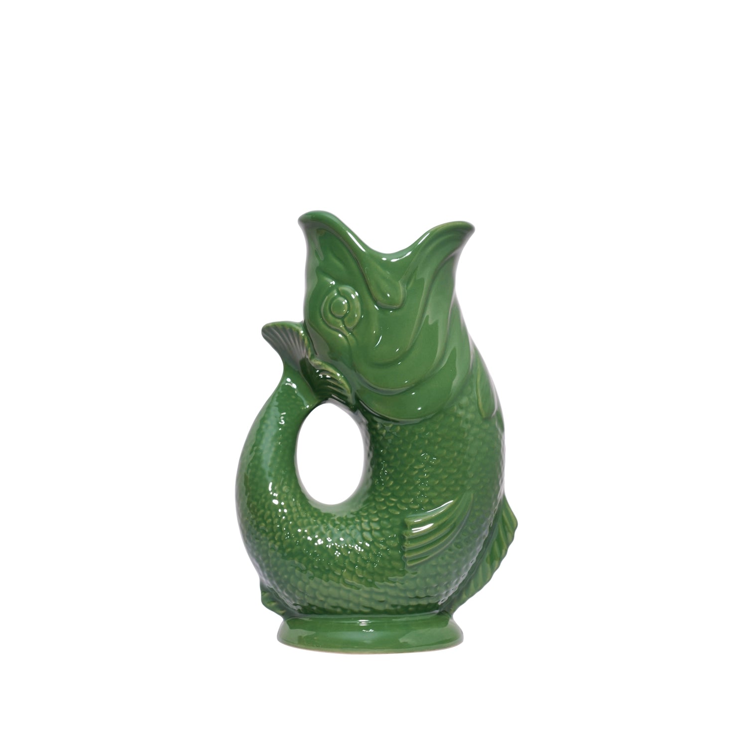 Green Original Gluggle Jug Pitcher Vase