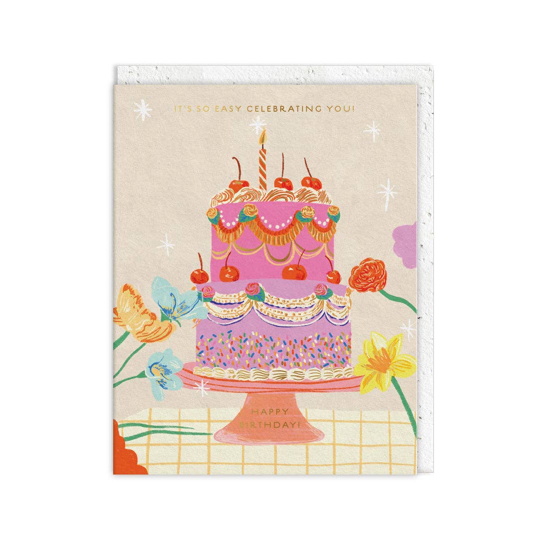 Cherry Cake Greeting Card (14391)