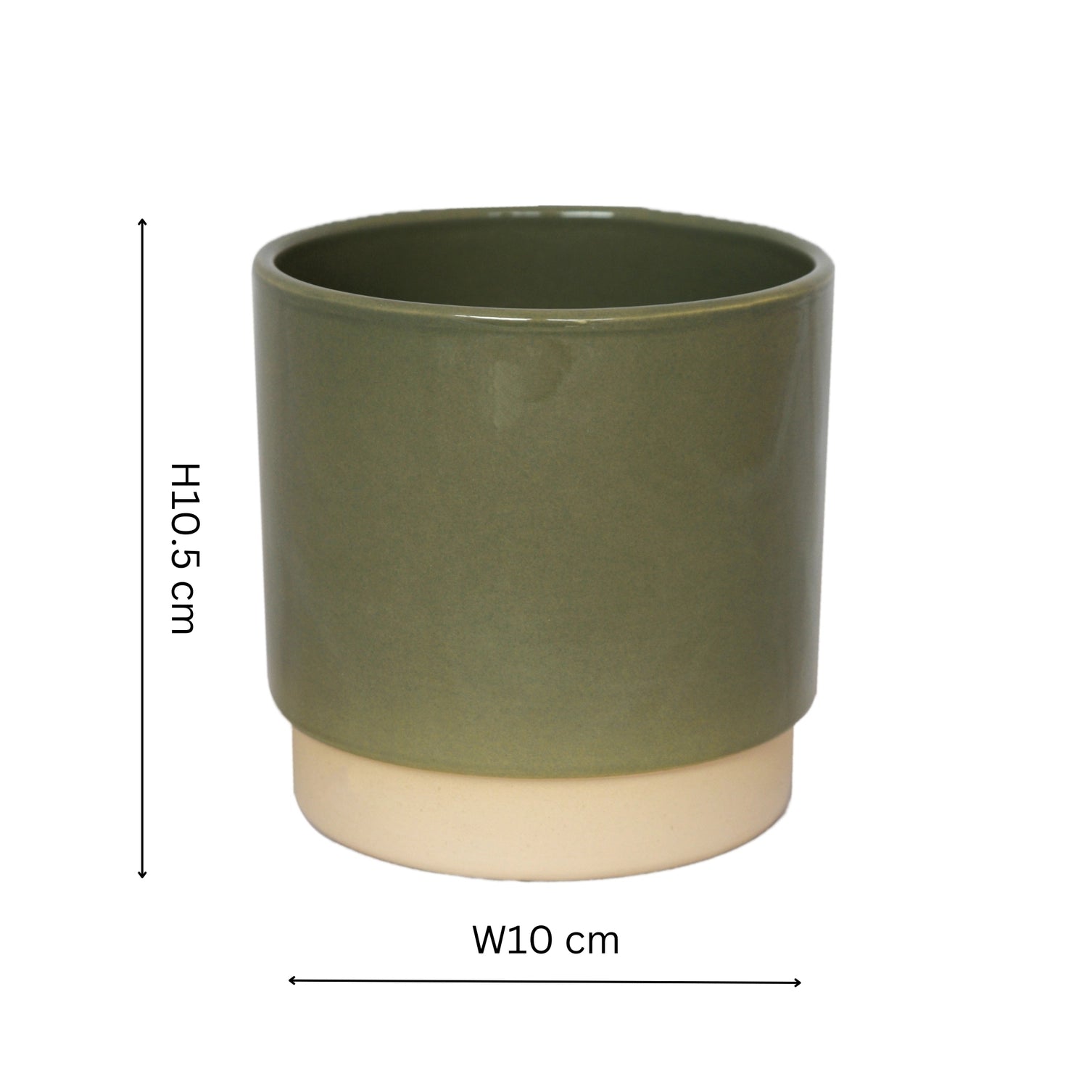Enos Ceramic Indoor Plant Pot H10.5cm D10cm