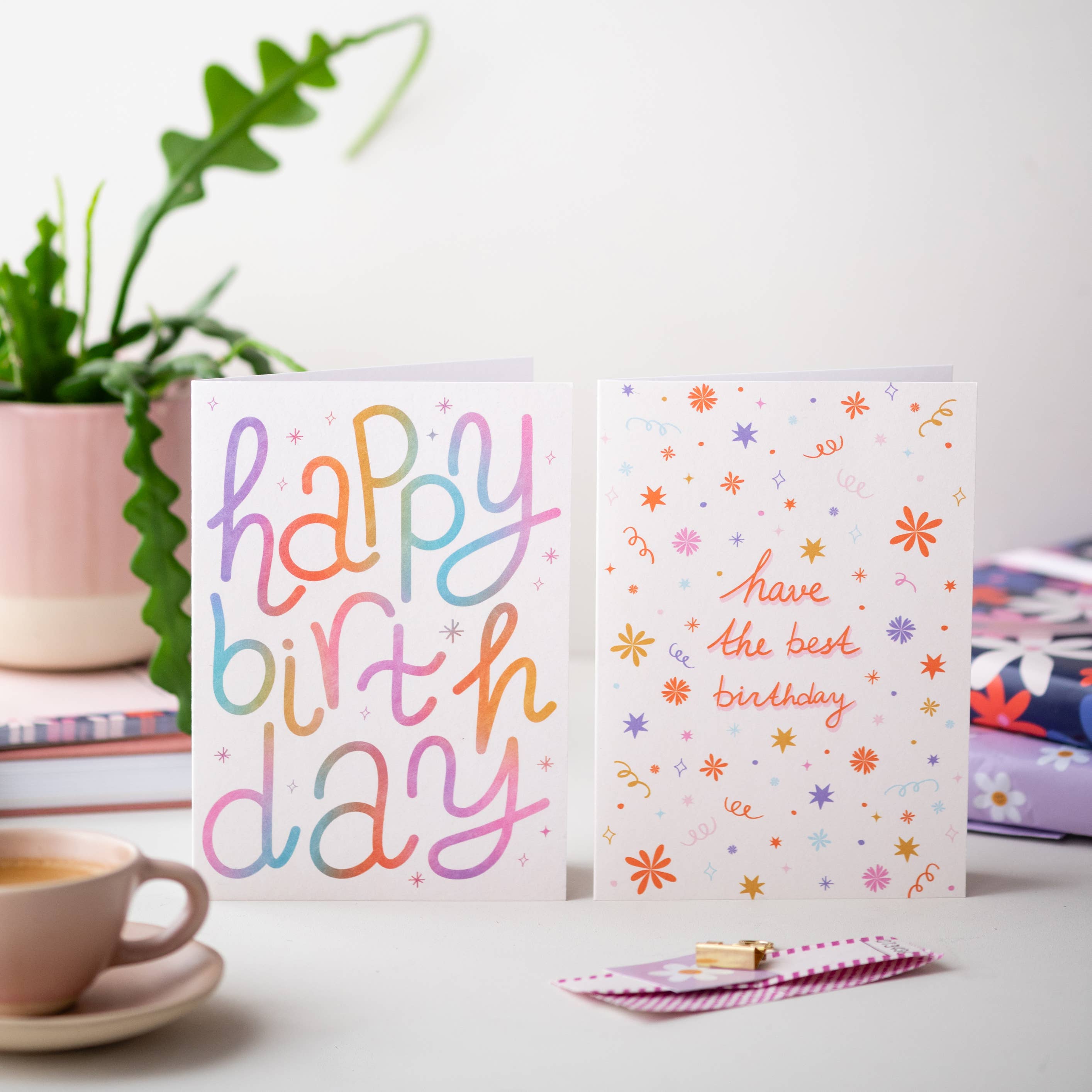 Happy Birthday Card | Typography Birthday Card | Female Card