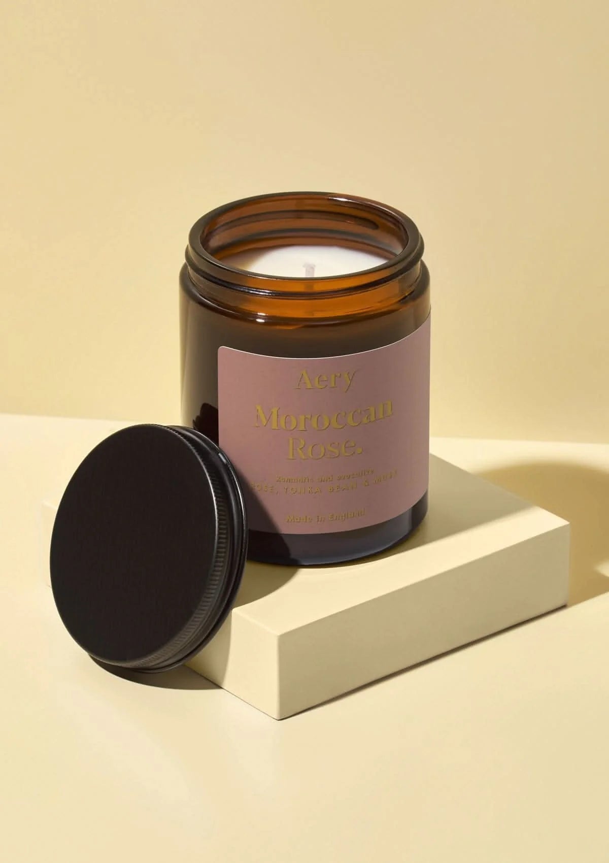 Moroccan Rose Scented Jar Candle by Aery