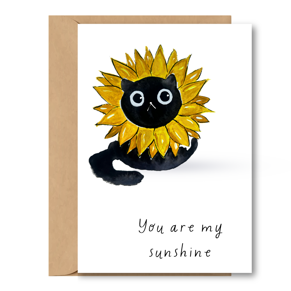 Forever Illustrations - Sunshine Cat Card - A6