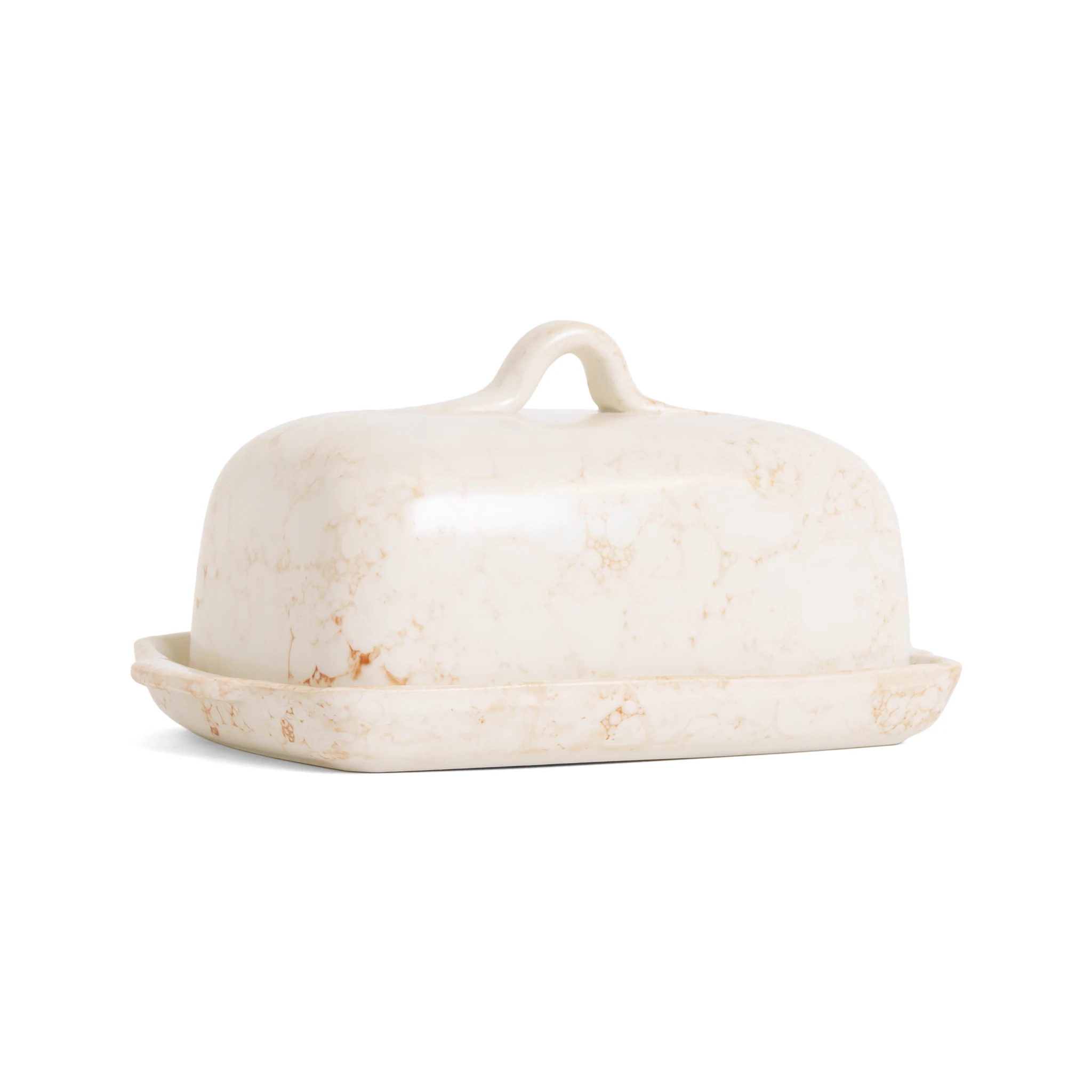 Butter Dish Marble Rust