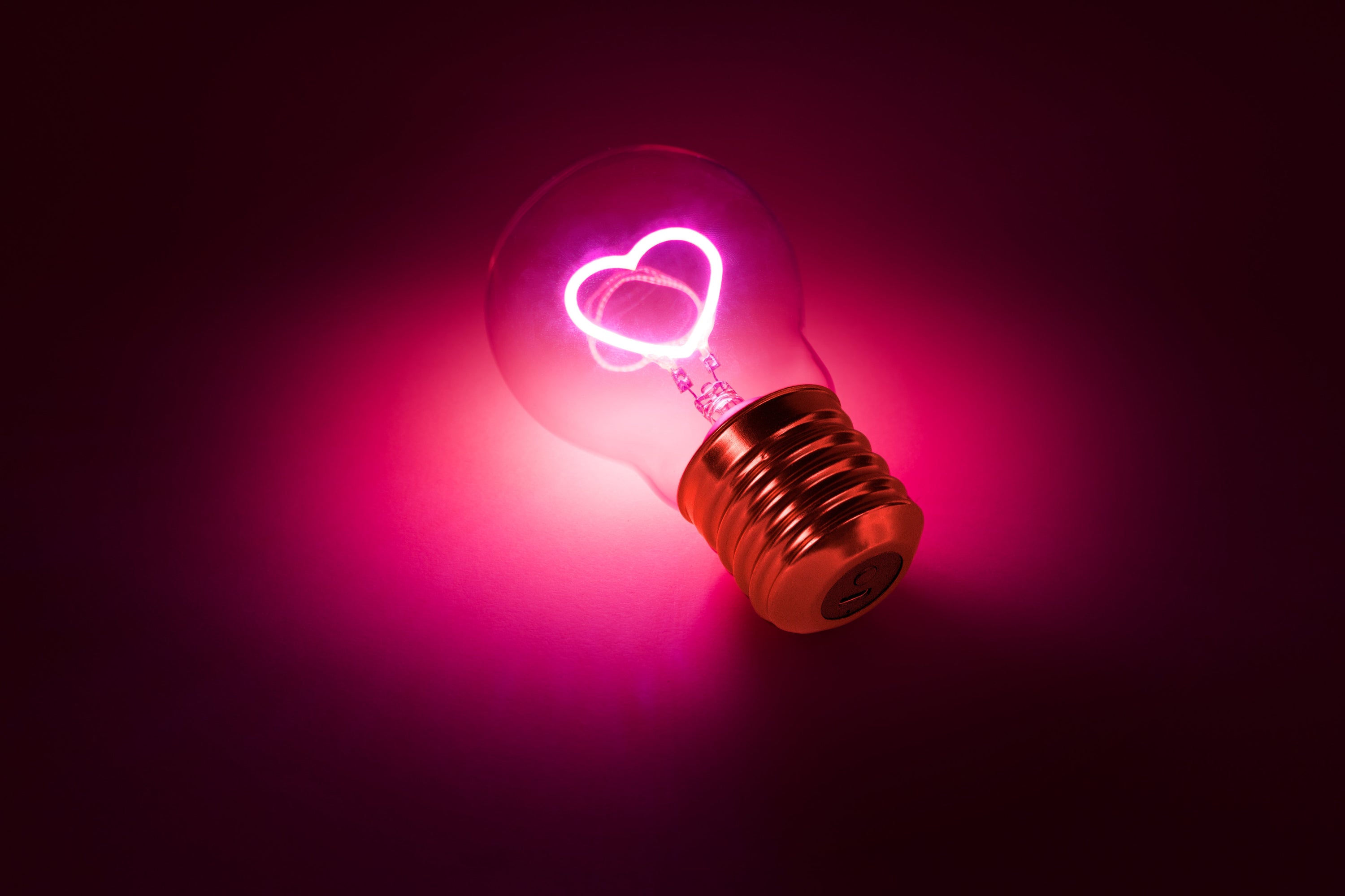 Cordless Heart Lightbulb
