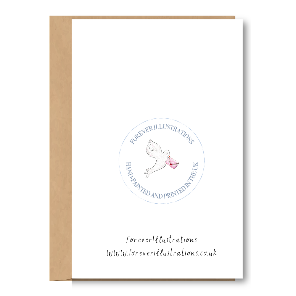 Forever Illustrations - Vintage Wedding Cake Greeting Card - A6