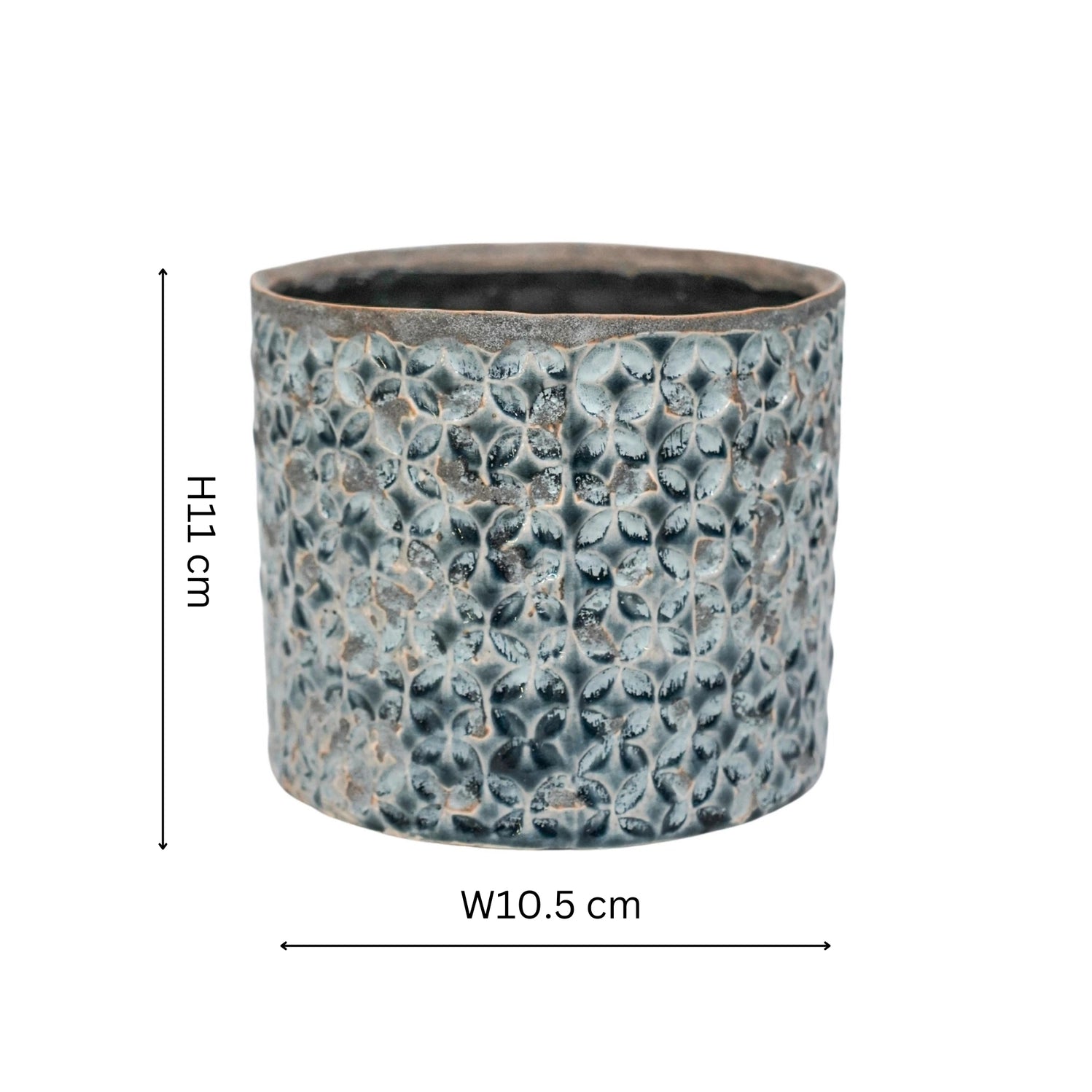 Terni Premium Glaze Ceramic Indoor Planter H11cm D10.5cm