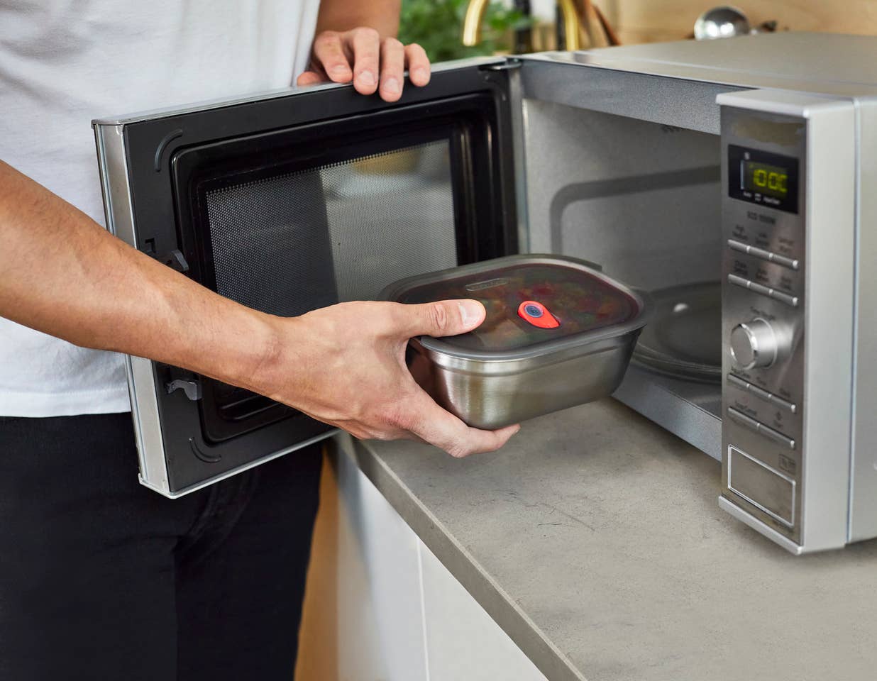 Lunch Box - Microwave-Safe Leak Proof Stainless Steel Box