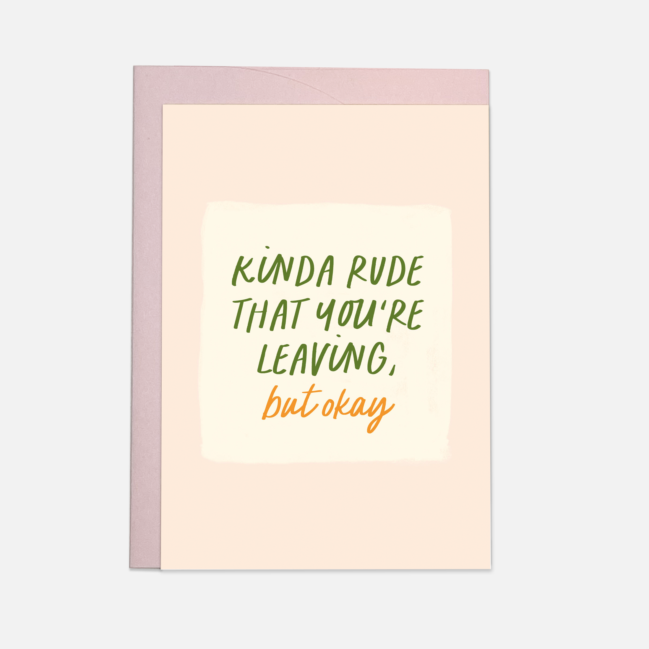 Kinda rude greeting card