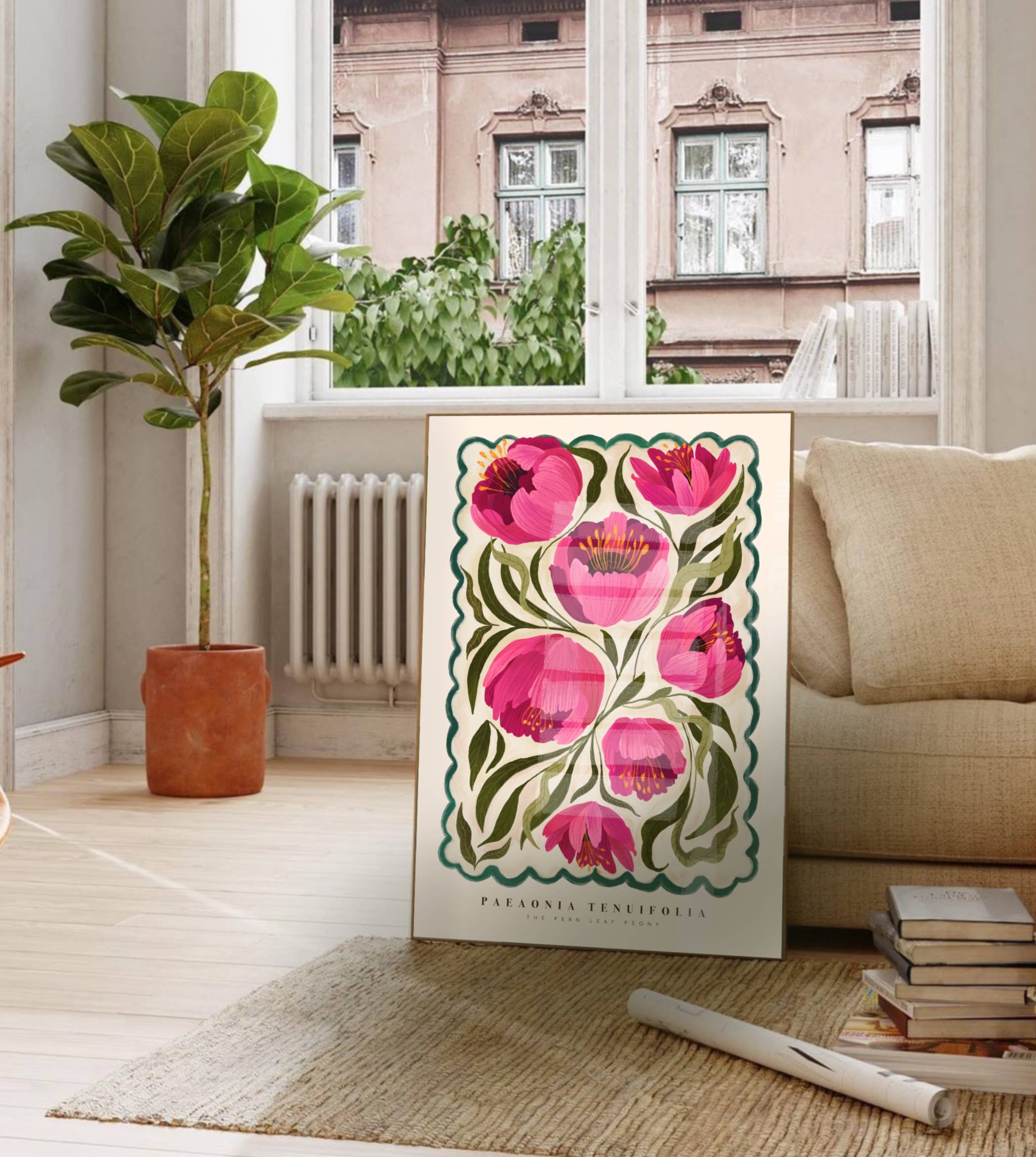 Summer Peony A3 Print