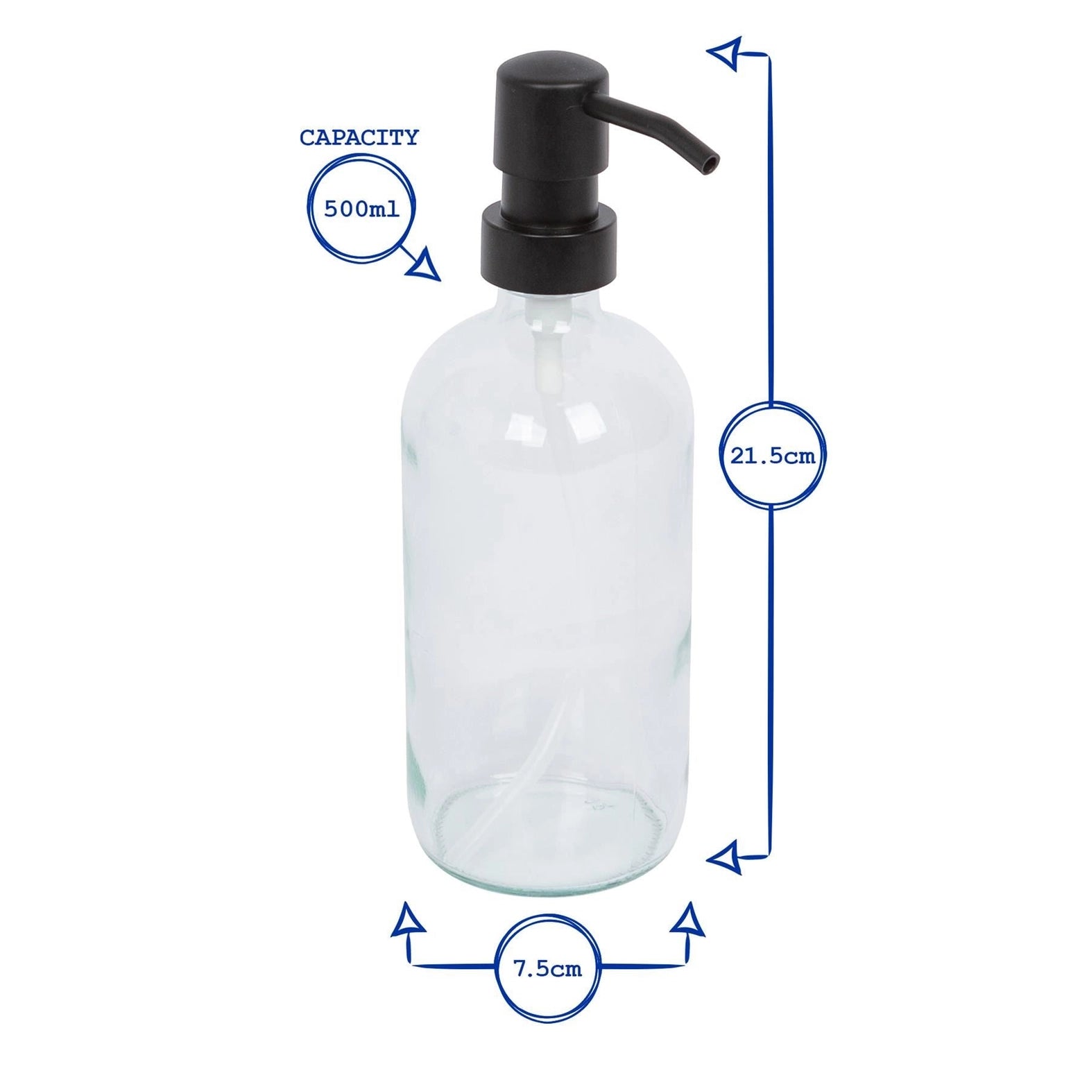 Glass Soap Dispenser - 500ml