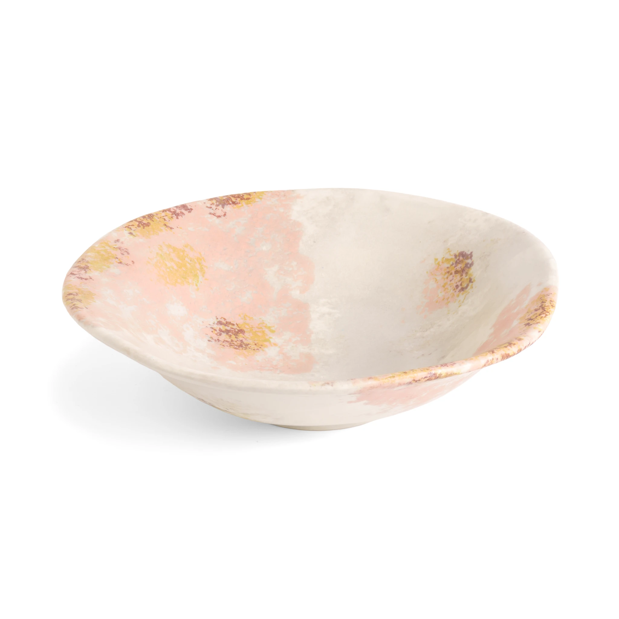 Wide Bowl Marble Rose