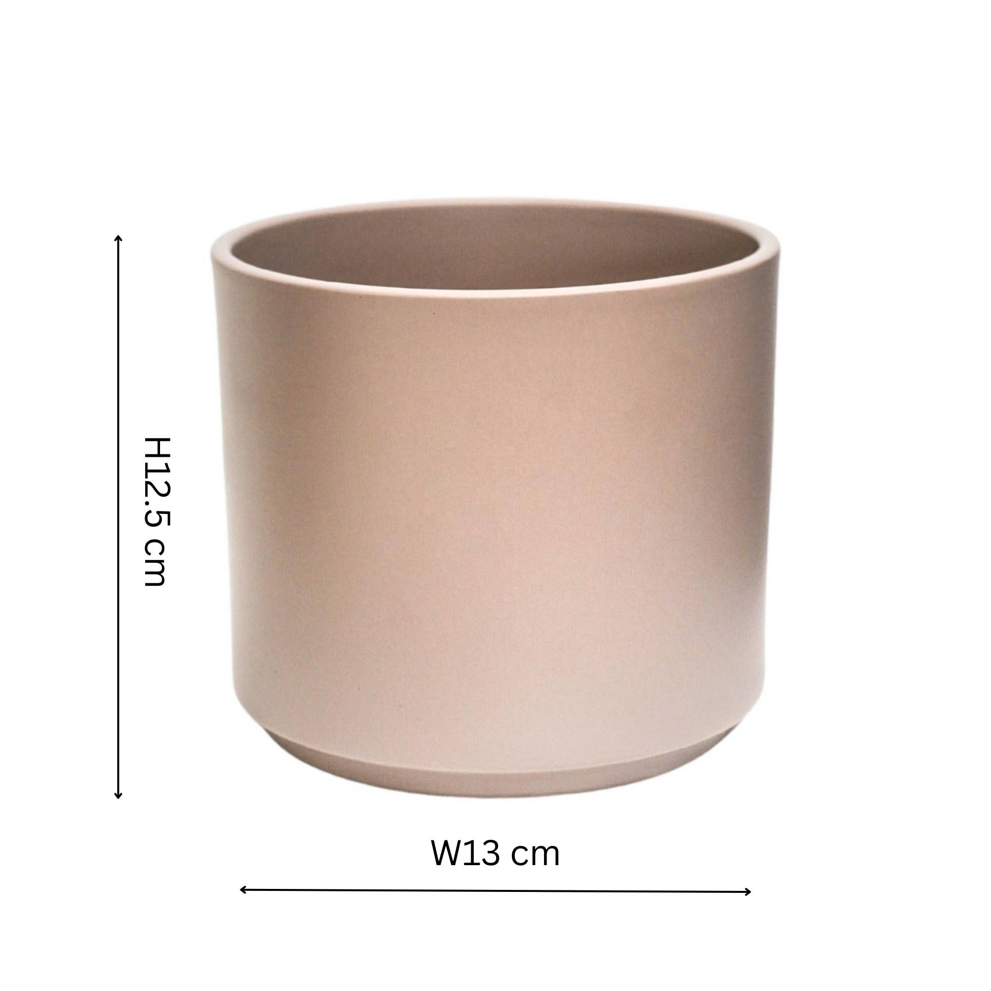 Prague Ceramic Indoor Plant Pot H12.5cm D13cm