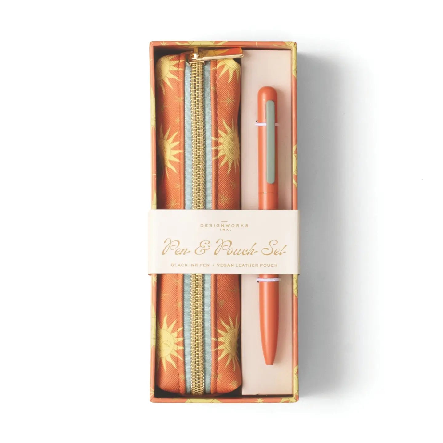 Designworks Ink Pen & Pouch Set - Terracotta Sun