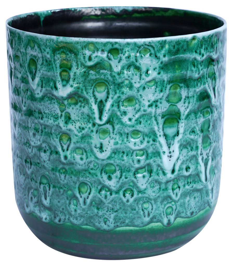 Emerald Reactive Glaze Planter