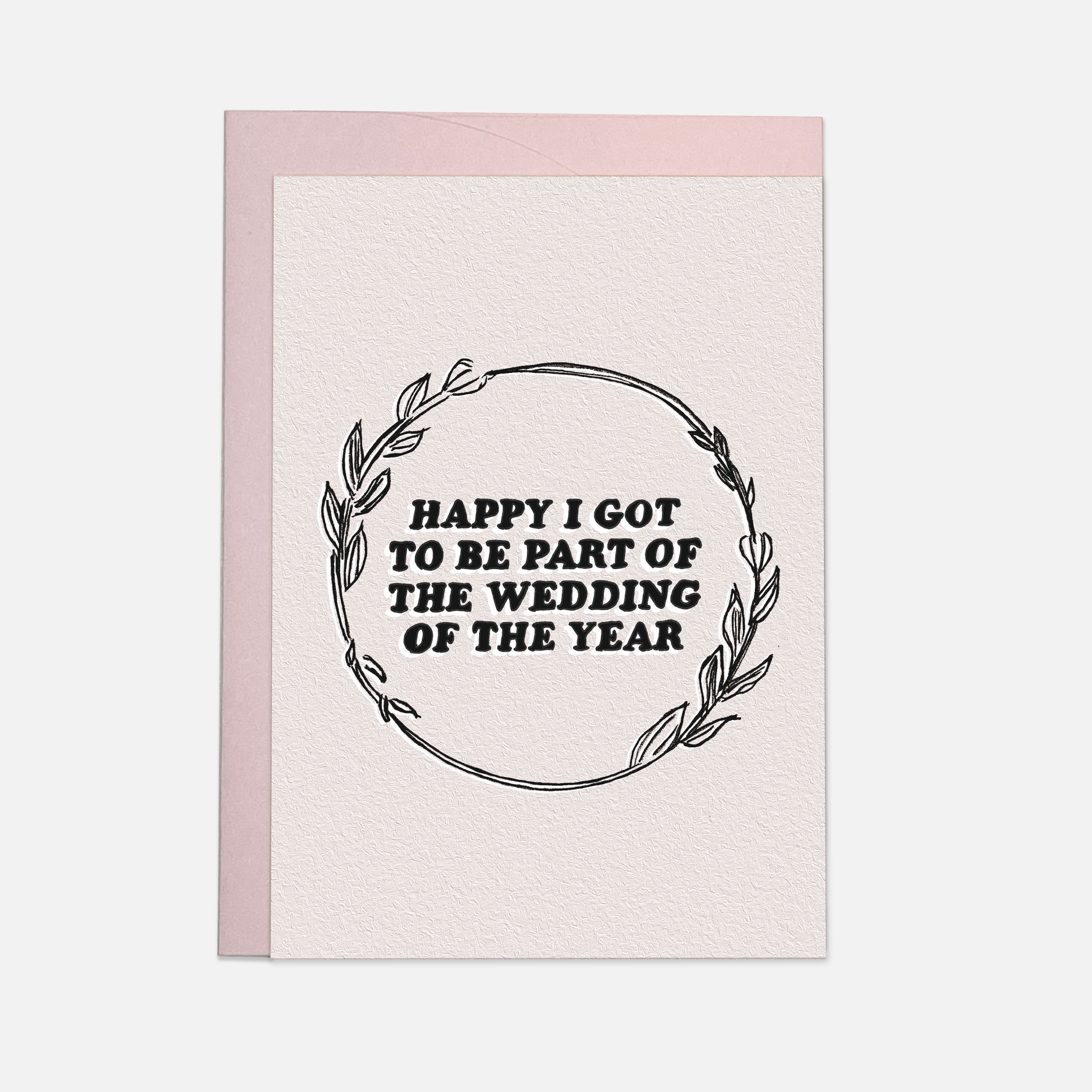 Wedding of the year greeting card