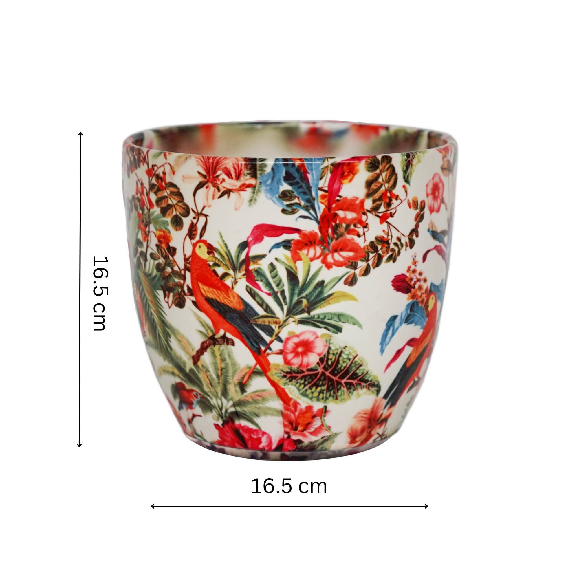 Monza Indoor Ceramic Plant Pot H16.5cm x D16.5cm