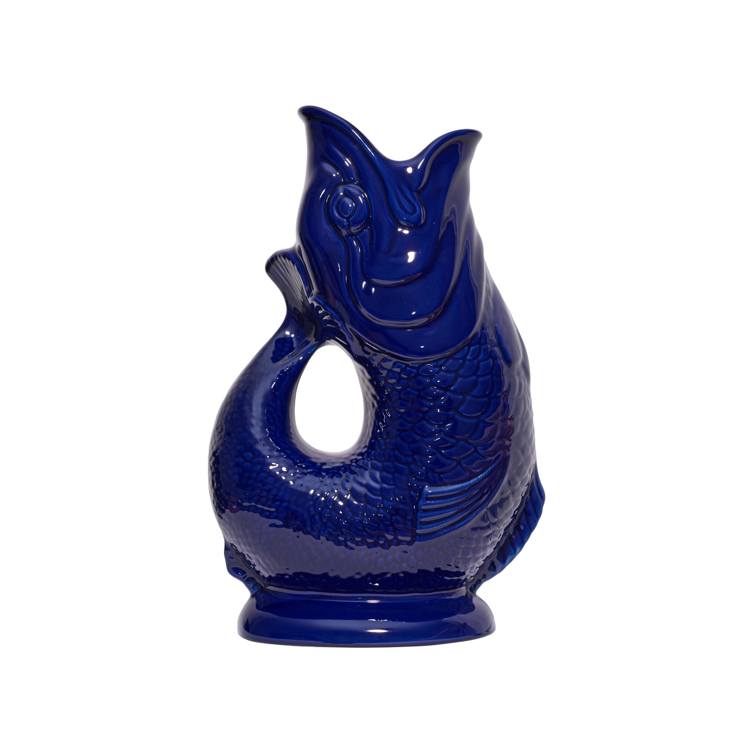 Cobalt Blue Original Gluggle Jug Pitcher Vase