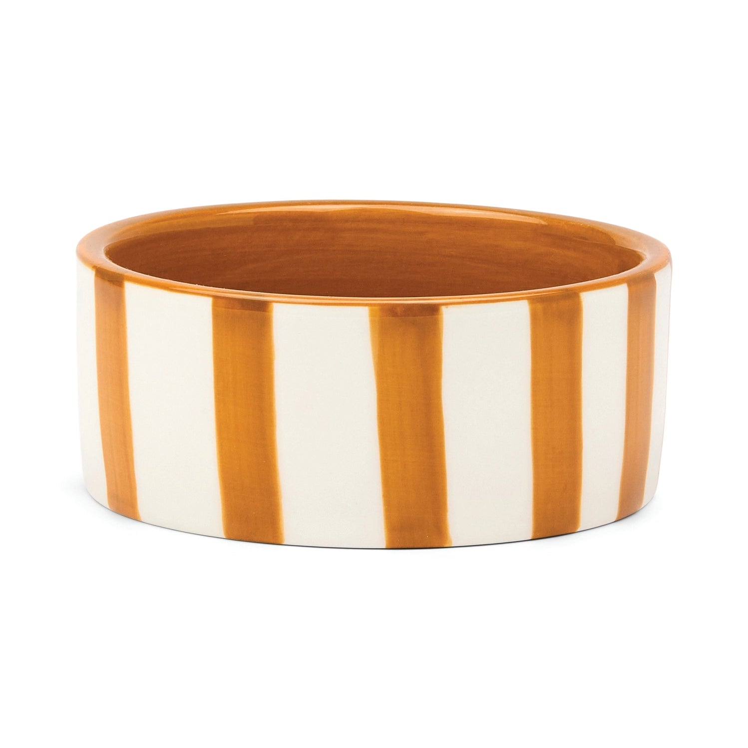 The Izzy Ceramic Wine Coaster - Yellow Stripe