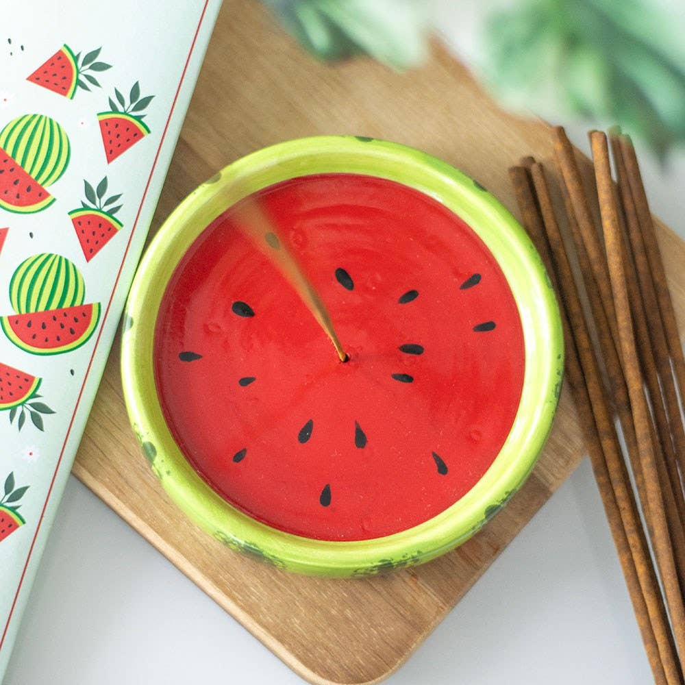 Watermelon Ceramic Incense Holder Plate