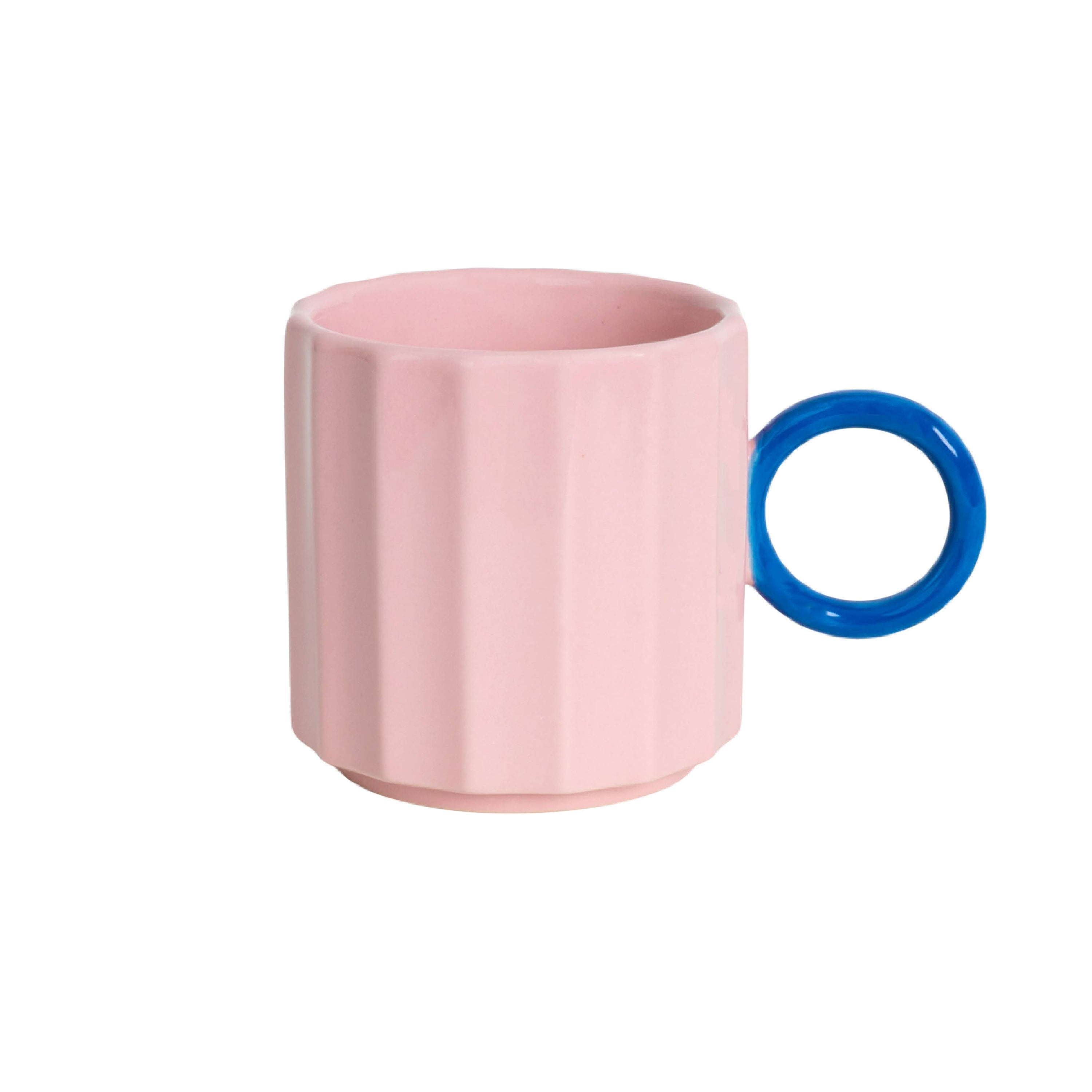 Helio Ferretti Vintage Ridged Mug Pink